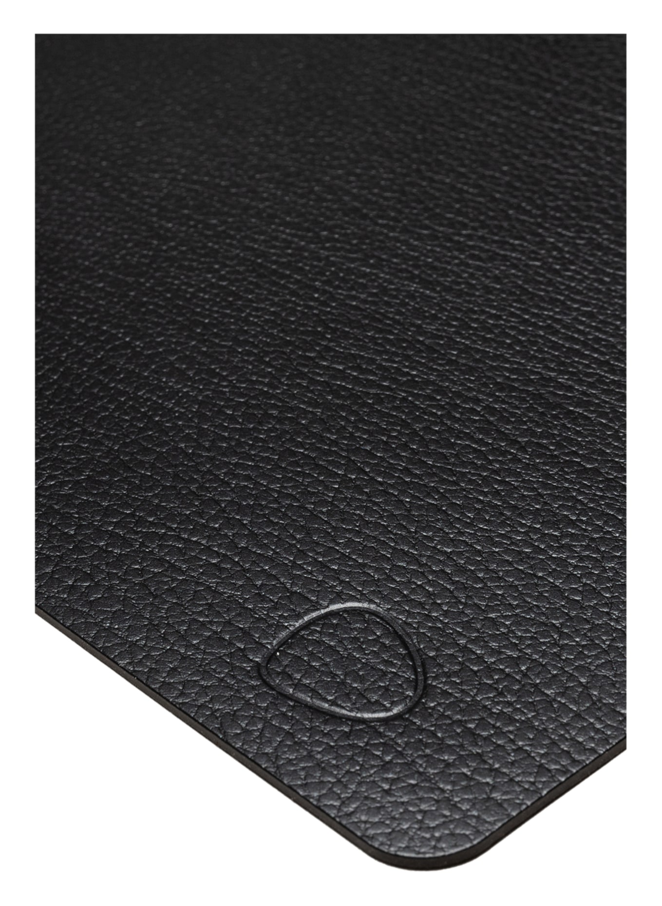 LINDDNA Placemats SQUARE L made of leather, Color: BLACK (Image 2)