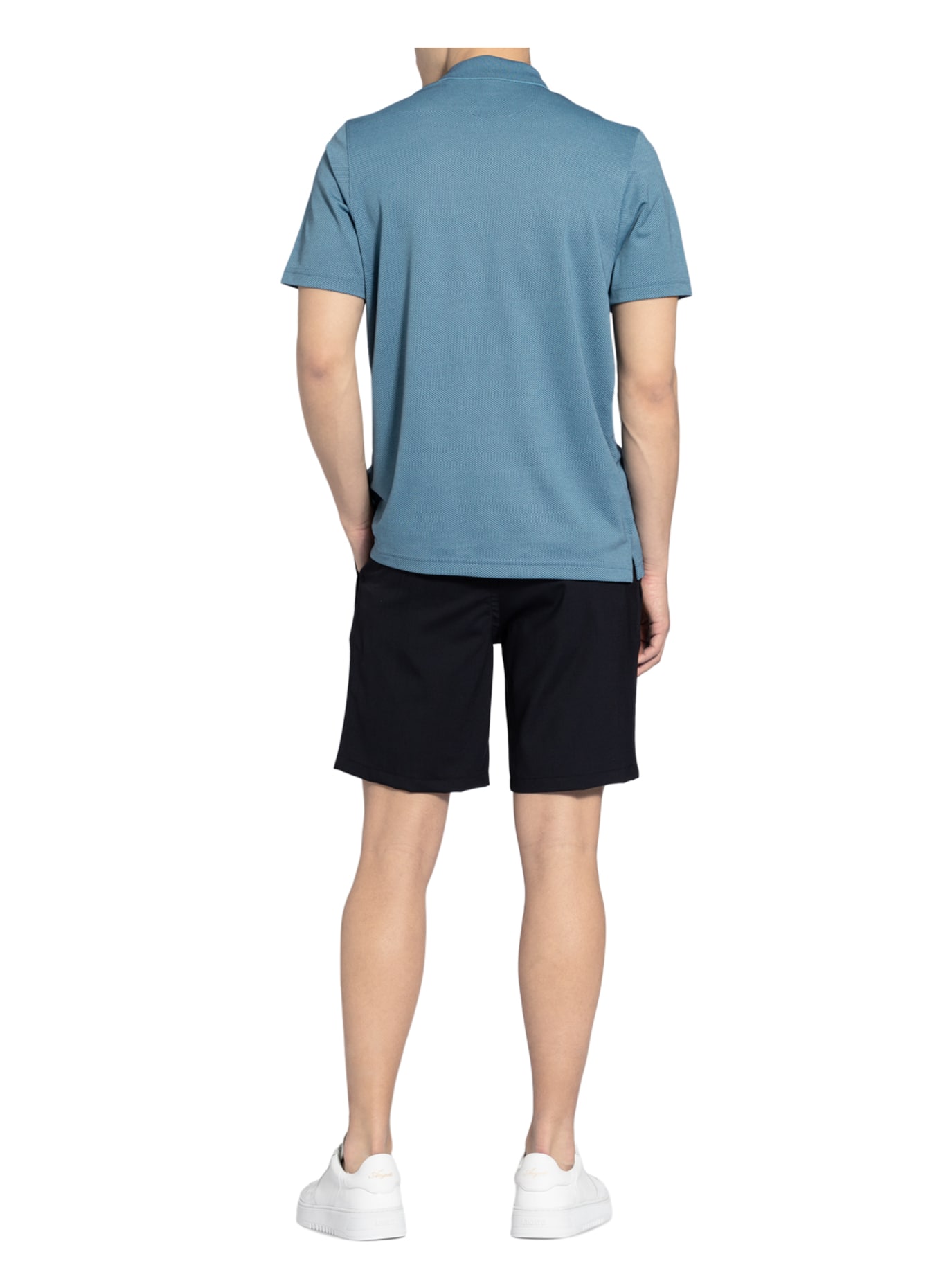 RAGMAN Piqué-Poloshirt: BLAU