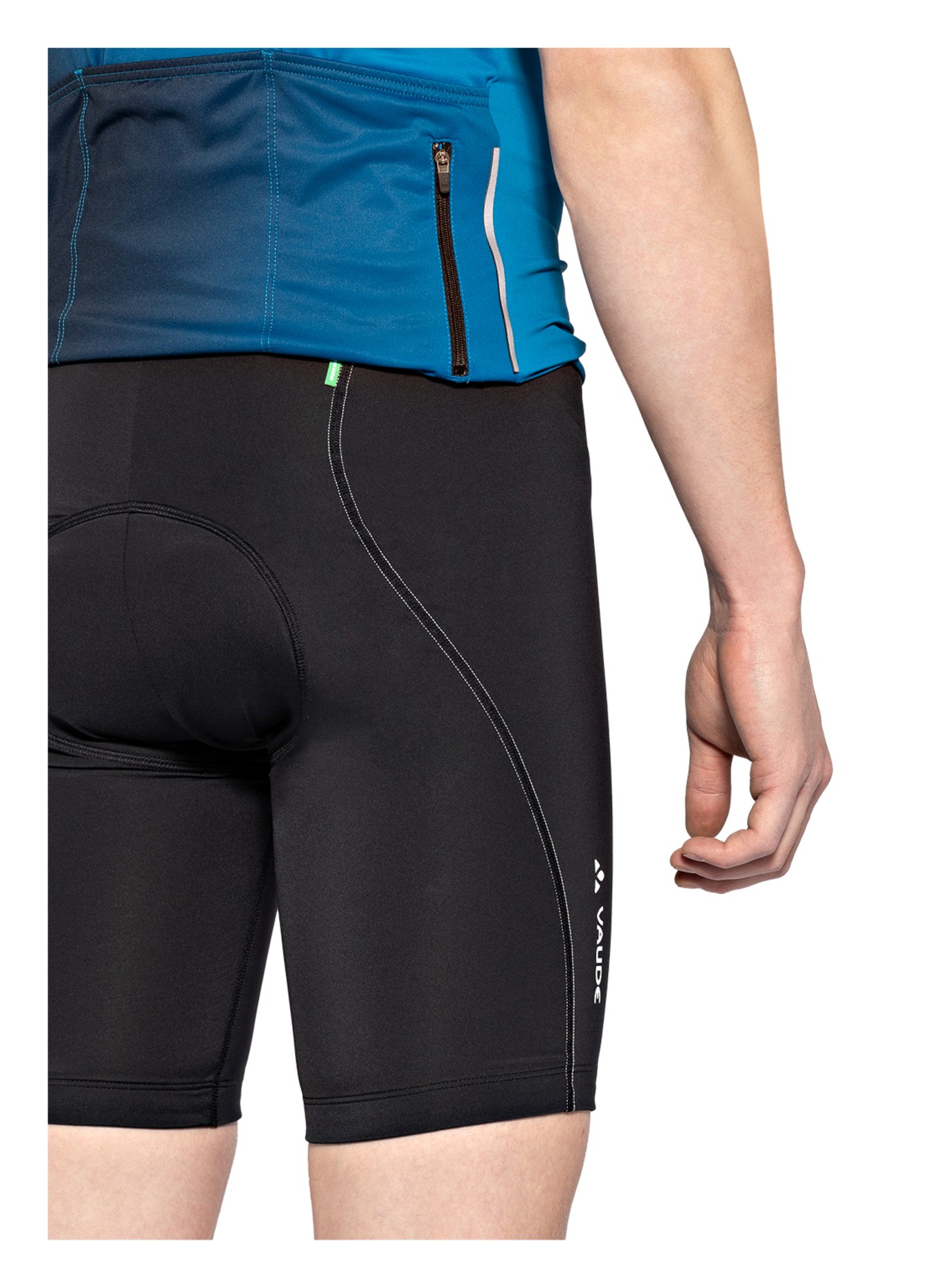 VAUDE Cyklistické kalhoty ACTIVE s polstrovanou vložkou, Barva: ČERNÁ (Obrázek 7)