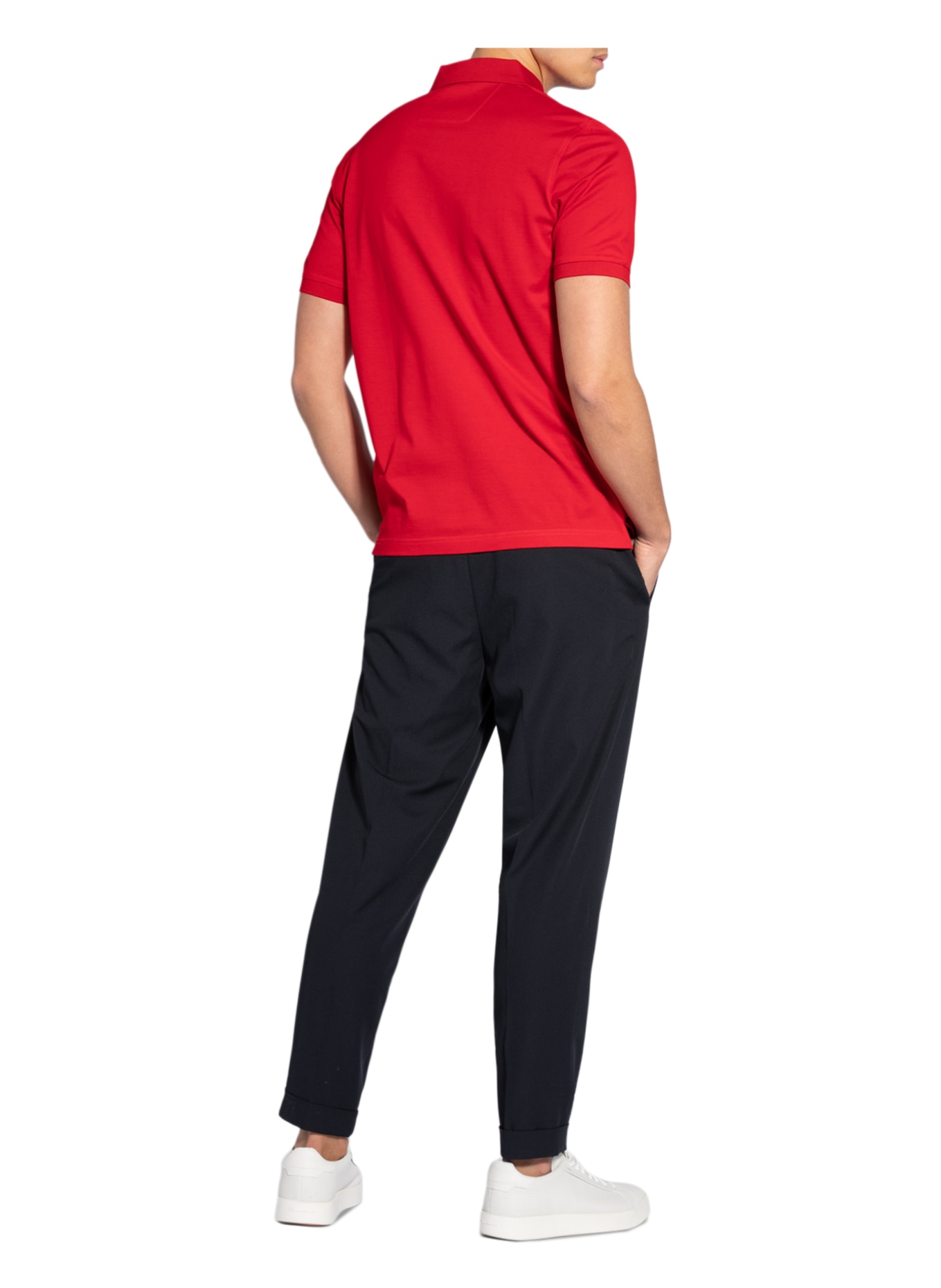 OLYMP Piqué-Poloshirt, Farbe: ROT (Bild 3)