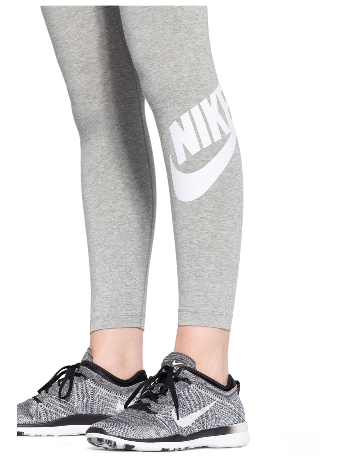 Nike Tights SPORTSWEAR ESSENTIAL, Color: LIGHT GRAY/ WHITE (Image 5)