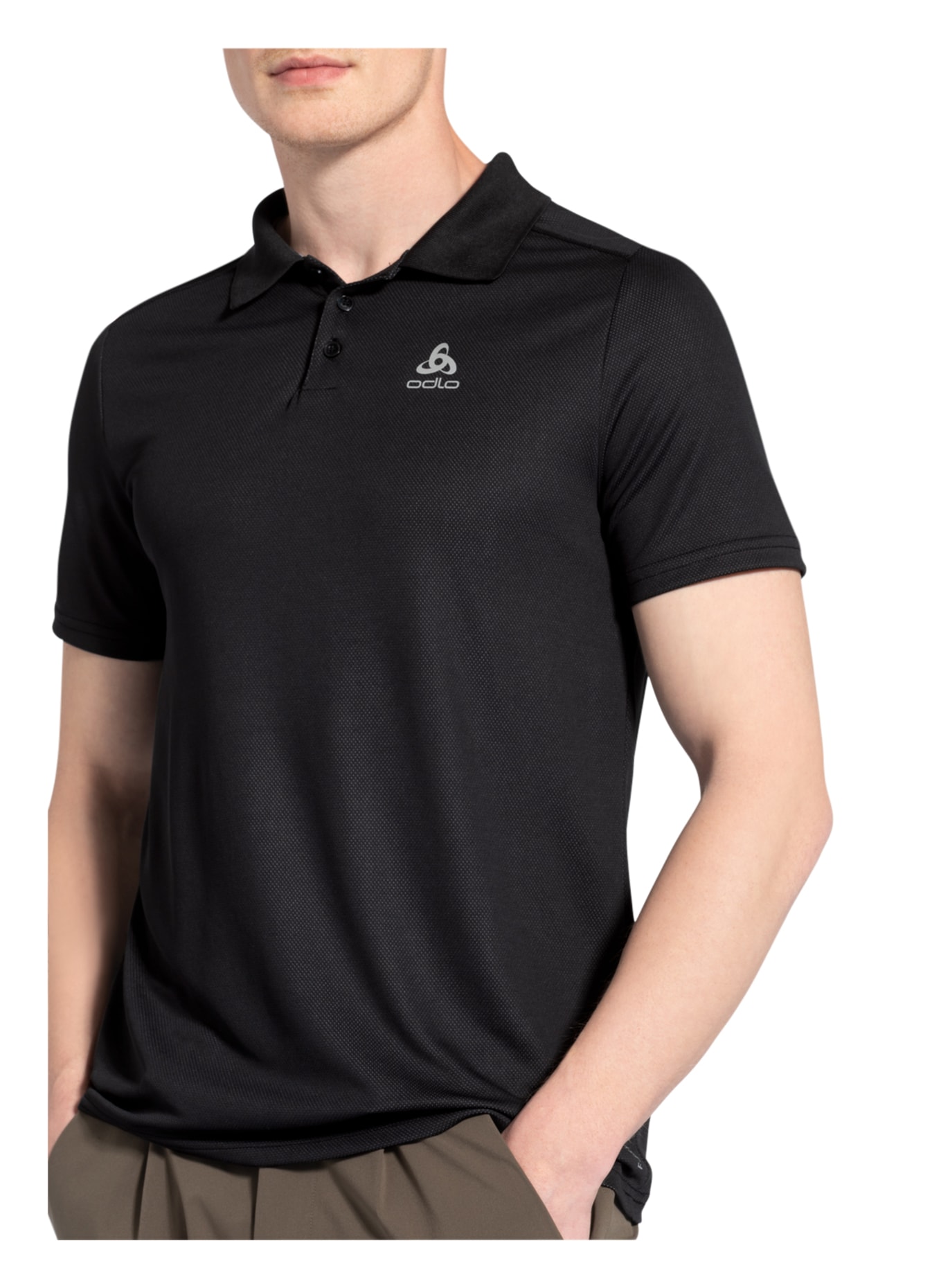 odlo Performance polo shirt F-DRY with UV protection 30+, Color: BLACK (Image 4)