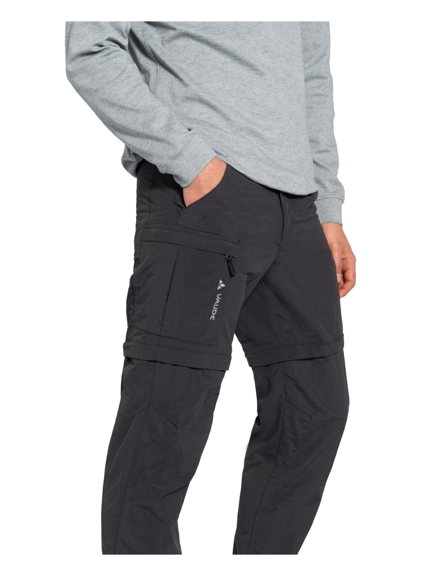 VAUDE Zip-off pants FARLEY, Color: BLACK (Image 6)