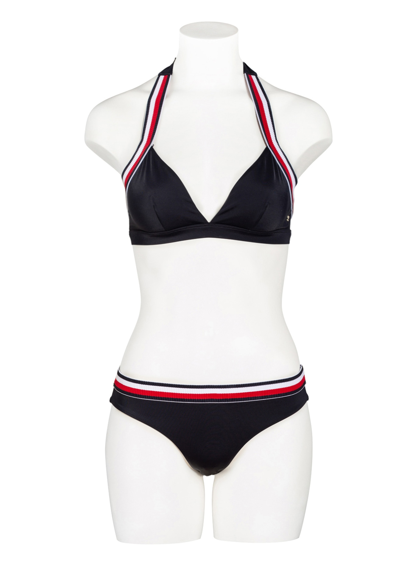 TOMMY HILFIGER Triangel-Bikini-Top , Farbe: DUNKELBLAU/ WEISS/ ROT (Bild 2)