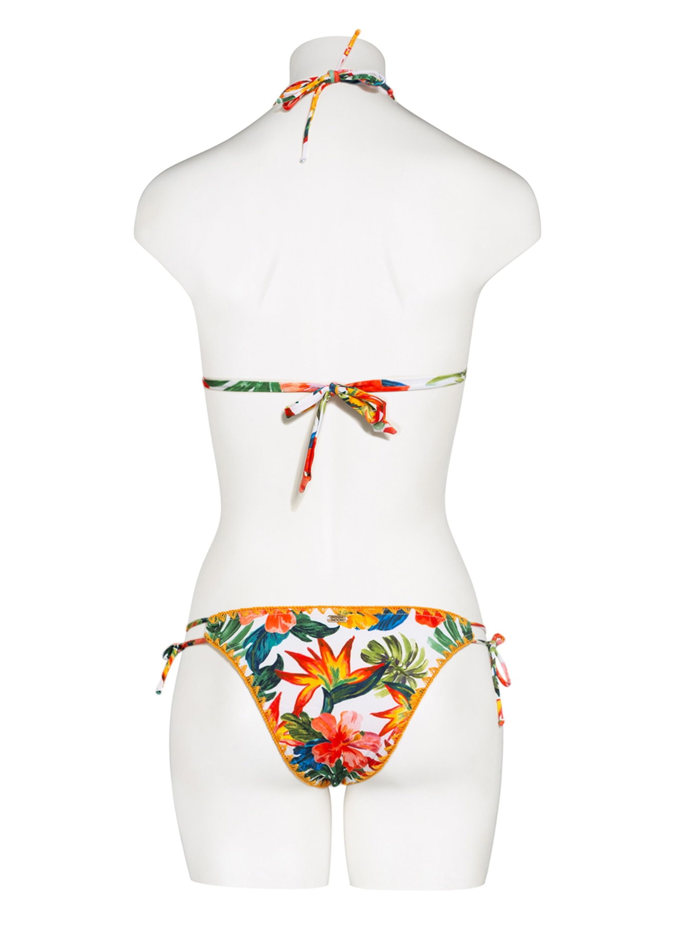 BANANA MOON Triangel-Bikini-Top NUCO, Farbe: WEISS/ ORANGE/ GRÜN (Bild 3)