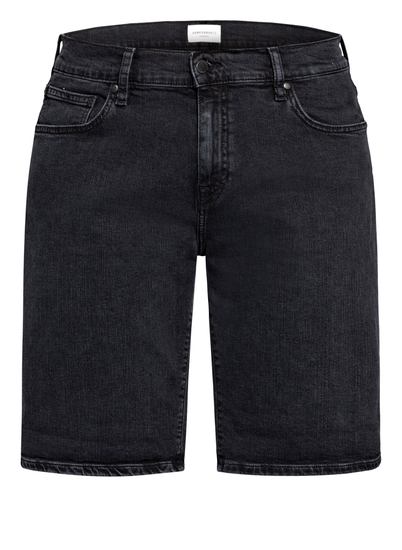 ARMEDANGELS Denim shorts NAIL slim fit, Color: 472 washed down black (Image 1)
