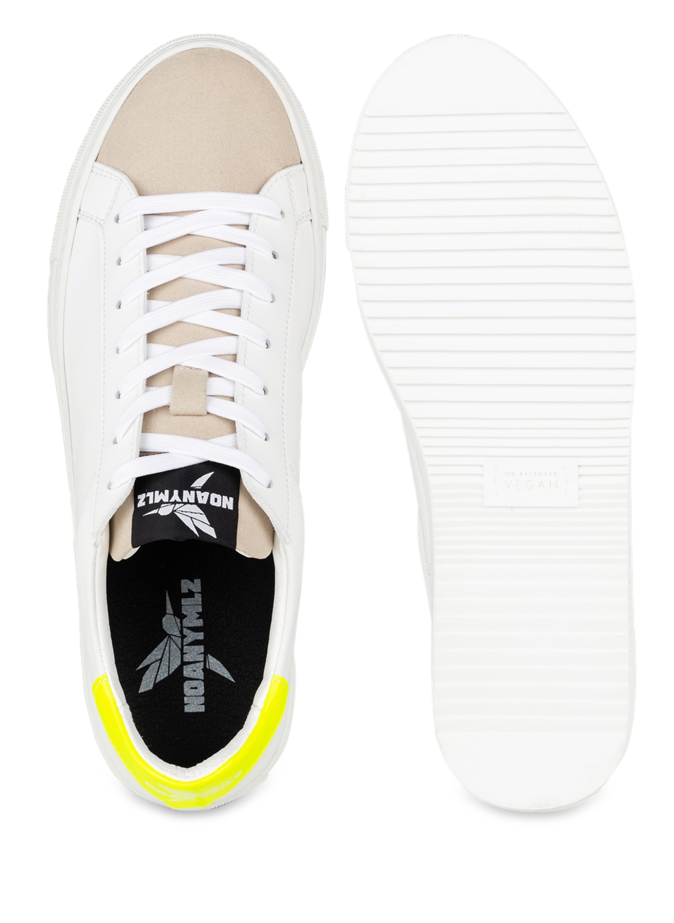 NOANYMLZ Sneaker LEVEL O2, Farbe: WEISS/ BEIGE/ GELB (Bild 5)