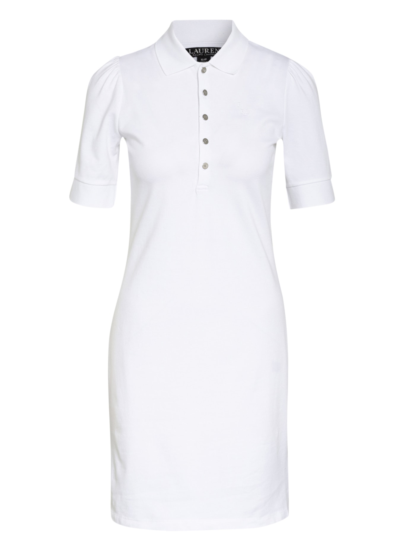 LAUREN RALPH LAUREN Piqué polo dress, Color: WHITE (Image 1)