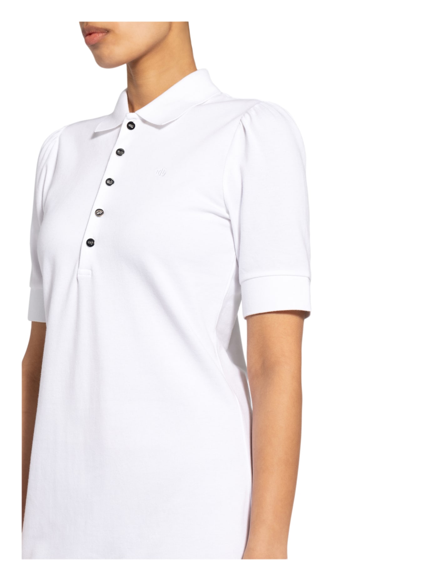 LAUREN RALPH LAUREN Piqué polo dress, Color: WHITE (Image 4)