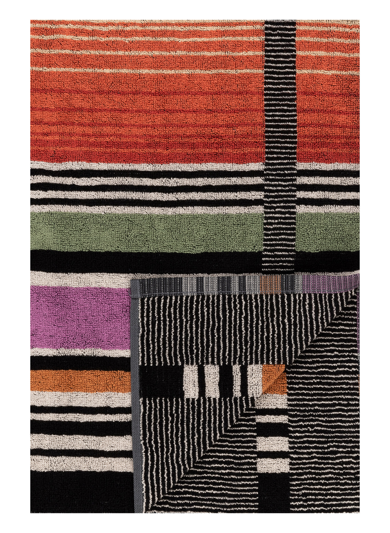 MISSONI Home Handtuch AYRTON , Farbe: SCHWARZ/ HELLGELB/ ORANGE (Bild 3)