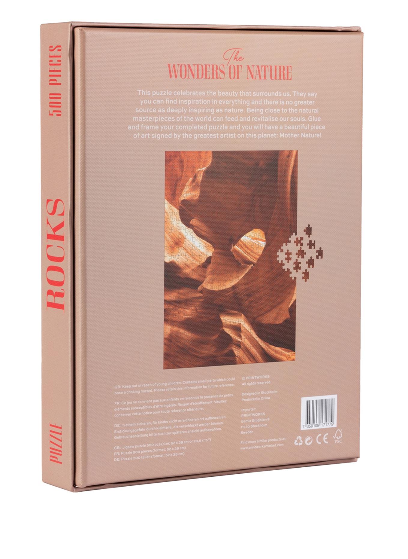 PRINTWORKS Puzzle: SALMON / LIGHT ORANGE