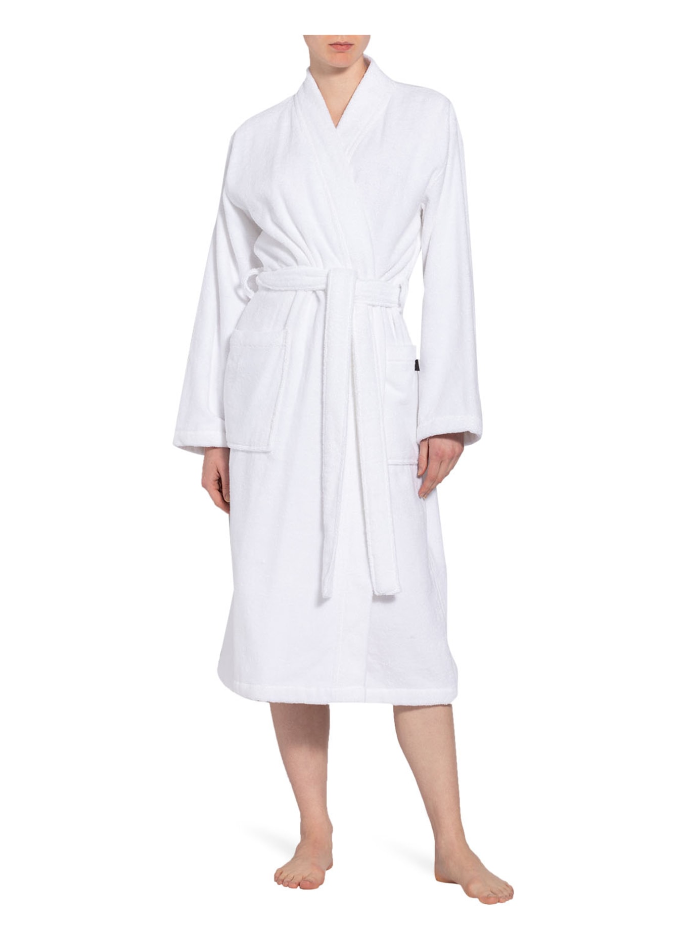 Cawö Women’s bathrobe , Color: WHITE (Image 2)