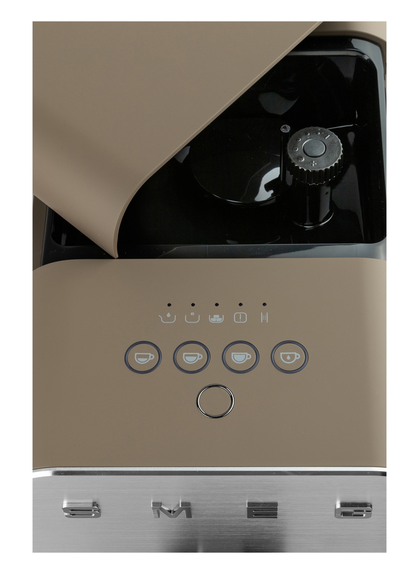 SMEG Kaffeevollautomat BCC01, Farbe: TAUPE/ SILBER (Bild 2)