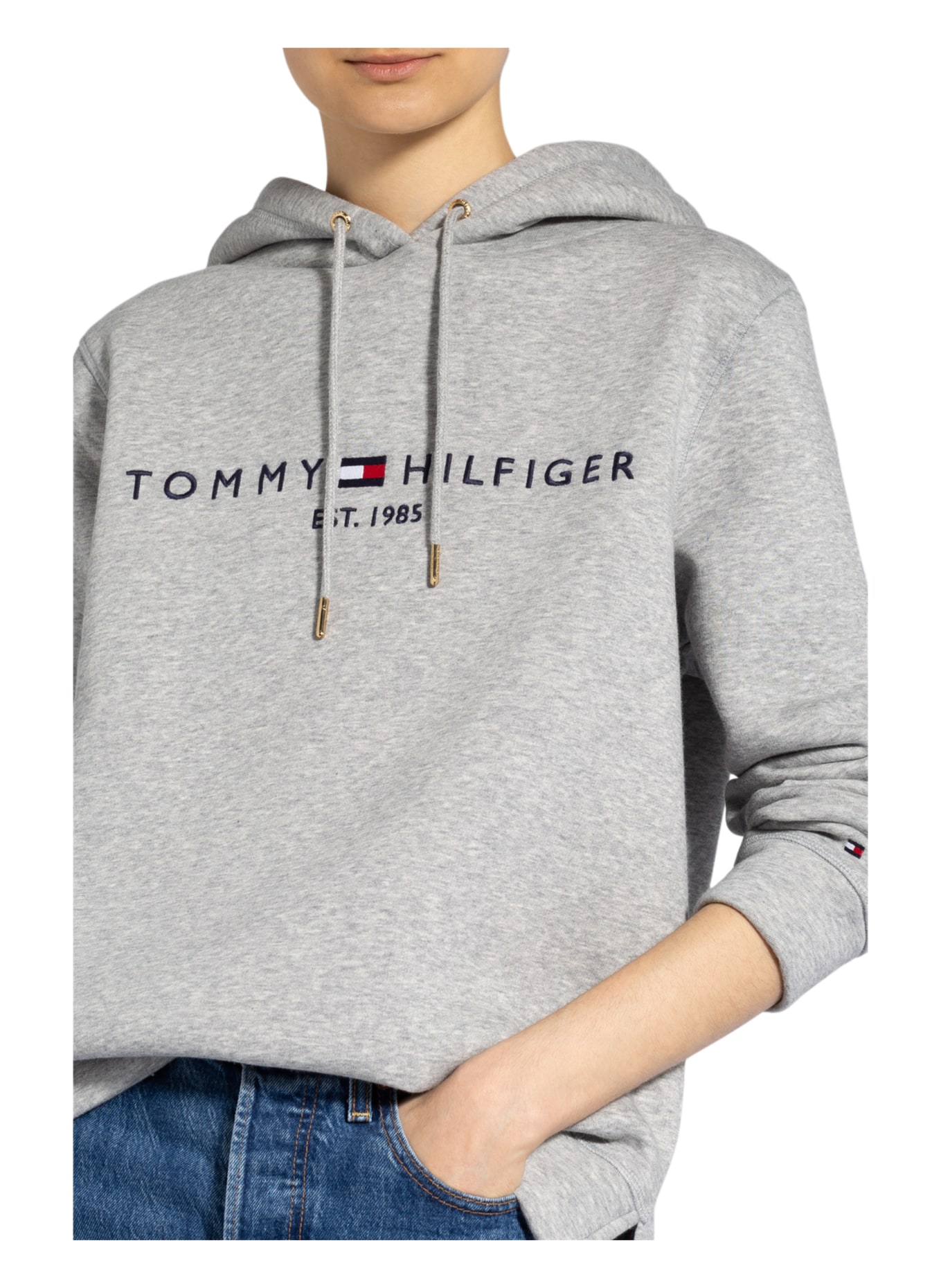 TOMMY HILFIGER Hoodie ESSENTIAL, Farbe: GRAU (Bild 5)