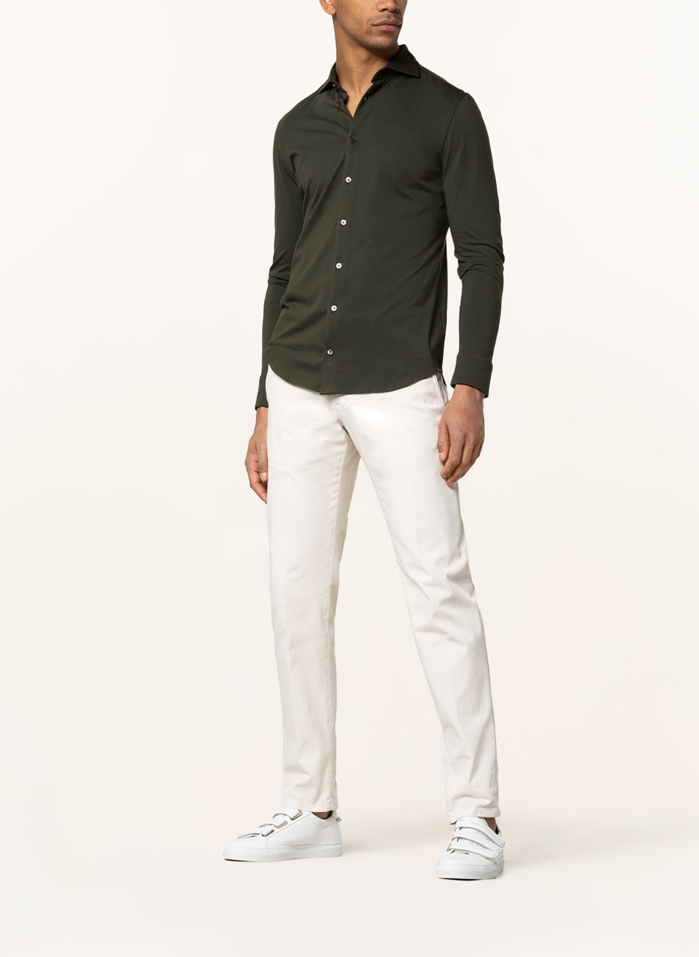 Stefan Brandt Jerseyhemd OTIS Slim Fit, Farbe: DUNKELGRÜN (Bild 2)