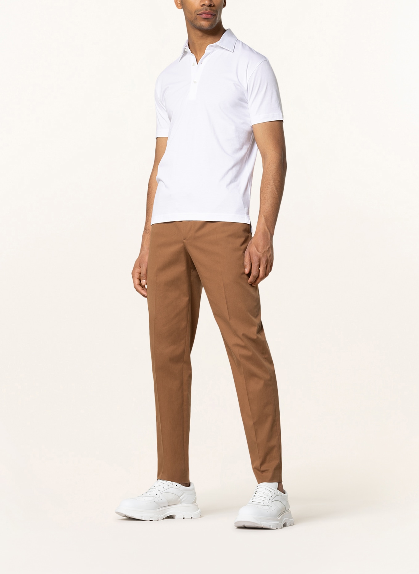 Stefan Brandt Jersey polo shirt LUIS , Color: WHITE (Image 2)