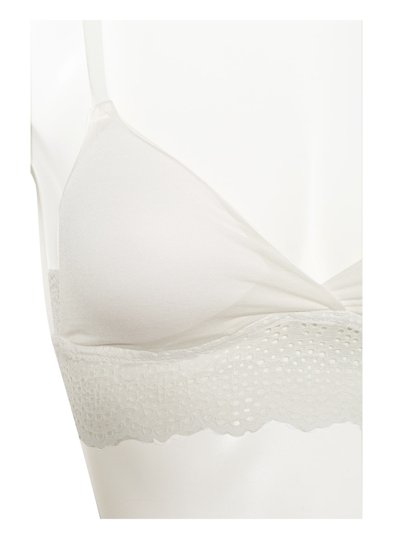 Skiny Triangle bra EVERY DAY IN BAMBOO LACE, Color: WHITE (Image 4)