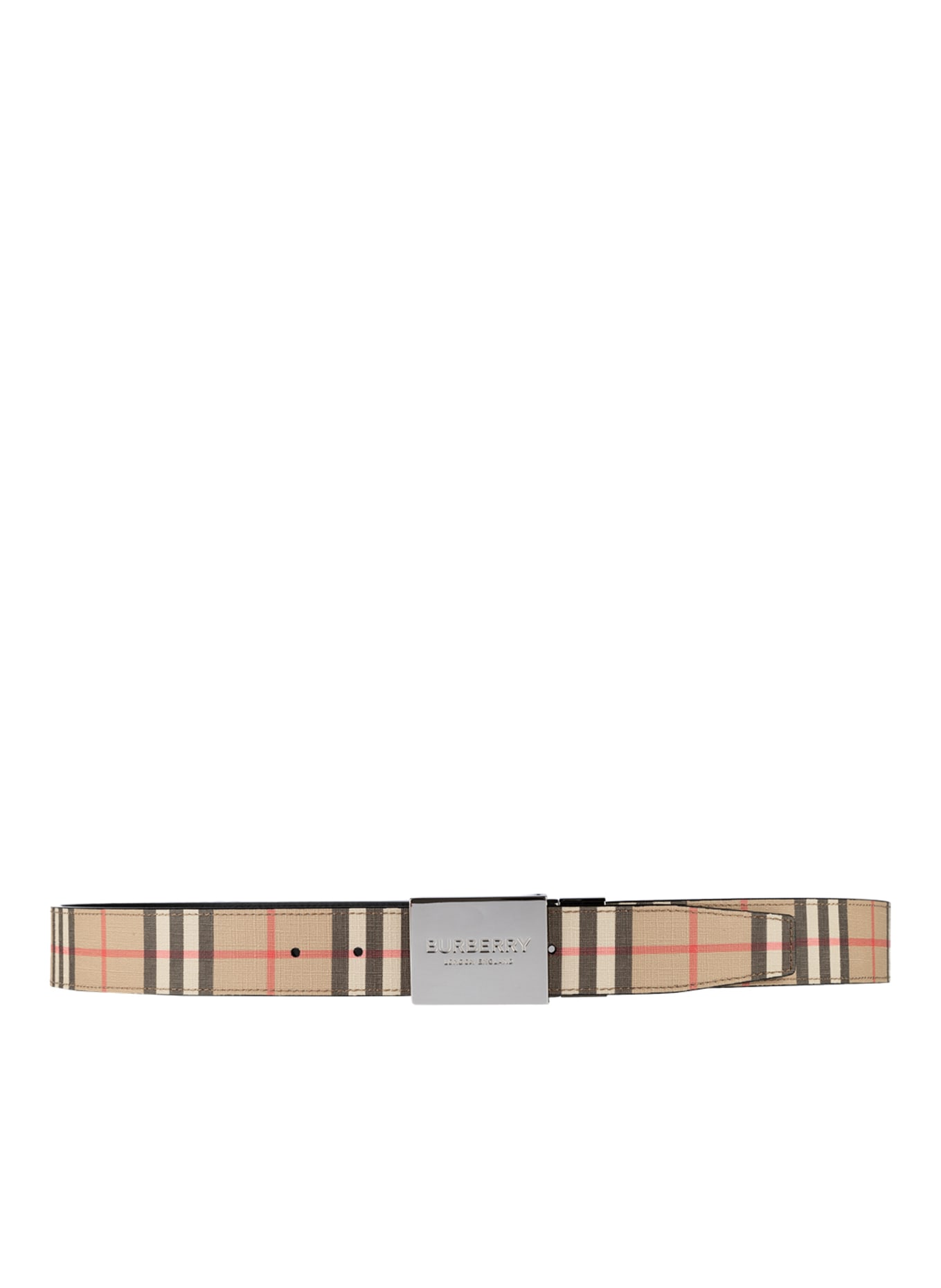 BURBERRY Reversible belt, Color: BEIGE/ BLACK/ RED (Image 2)