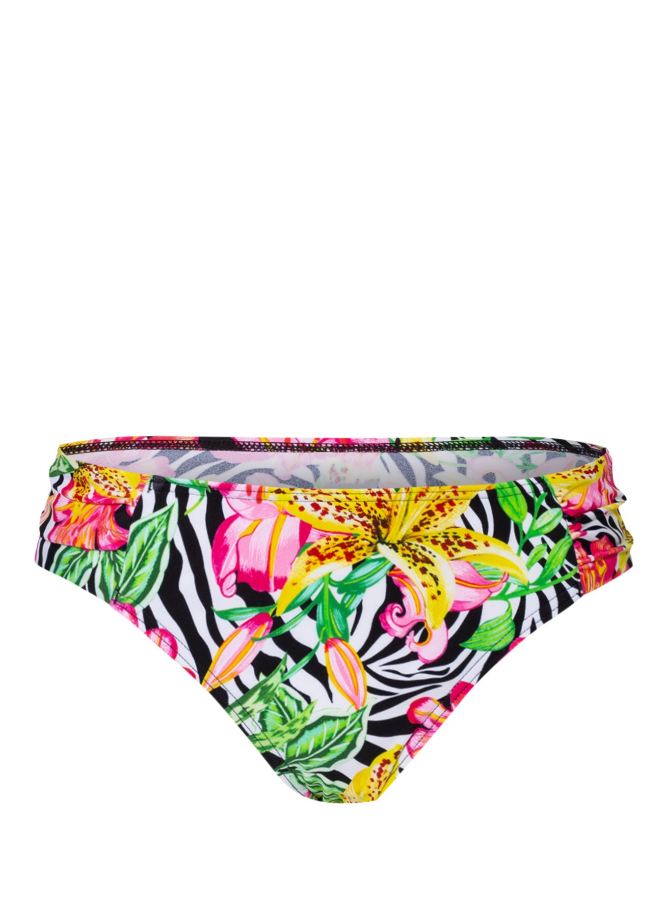 Hot Stuff Basic-Bikini-Hose, Farbe: WEISS/ PINK/ GELB (Bild 1)