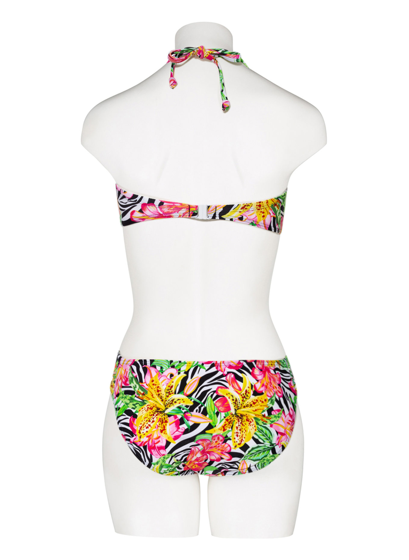Hot Stuff Basic-Bikini-Hose, Farbe: WEISS/ PINK/ GELB (Bild 3)