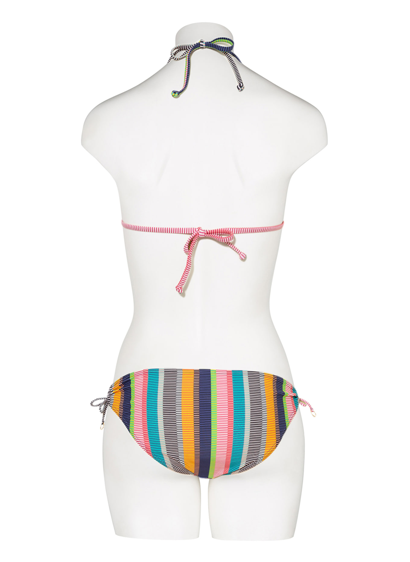 Hot Stuff Basic-Bikini-Hose, Farbe: SCHWARZ/ DUNKELGELB/ ROT (Bild 3)