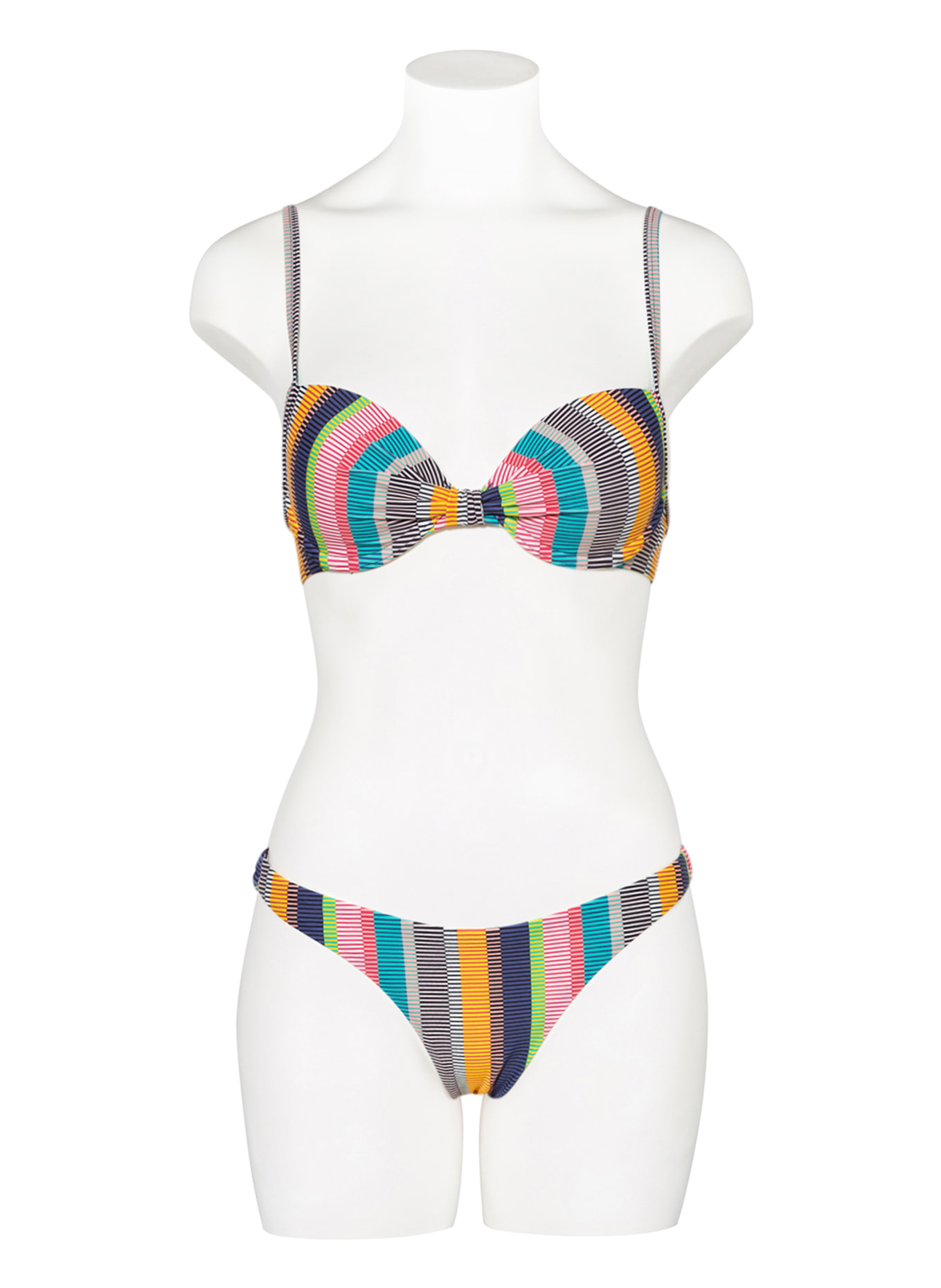 Hot Stuff Basic-Bikini-Hose, Farbe: SCHWARZ/ DUNKELGELB/ ROT (Bild 2)