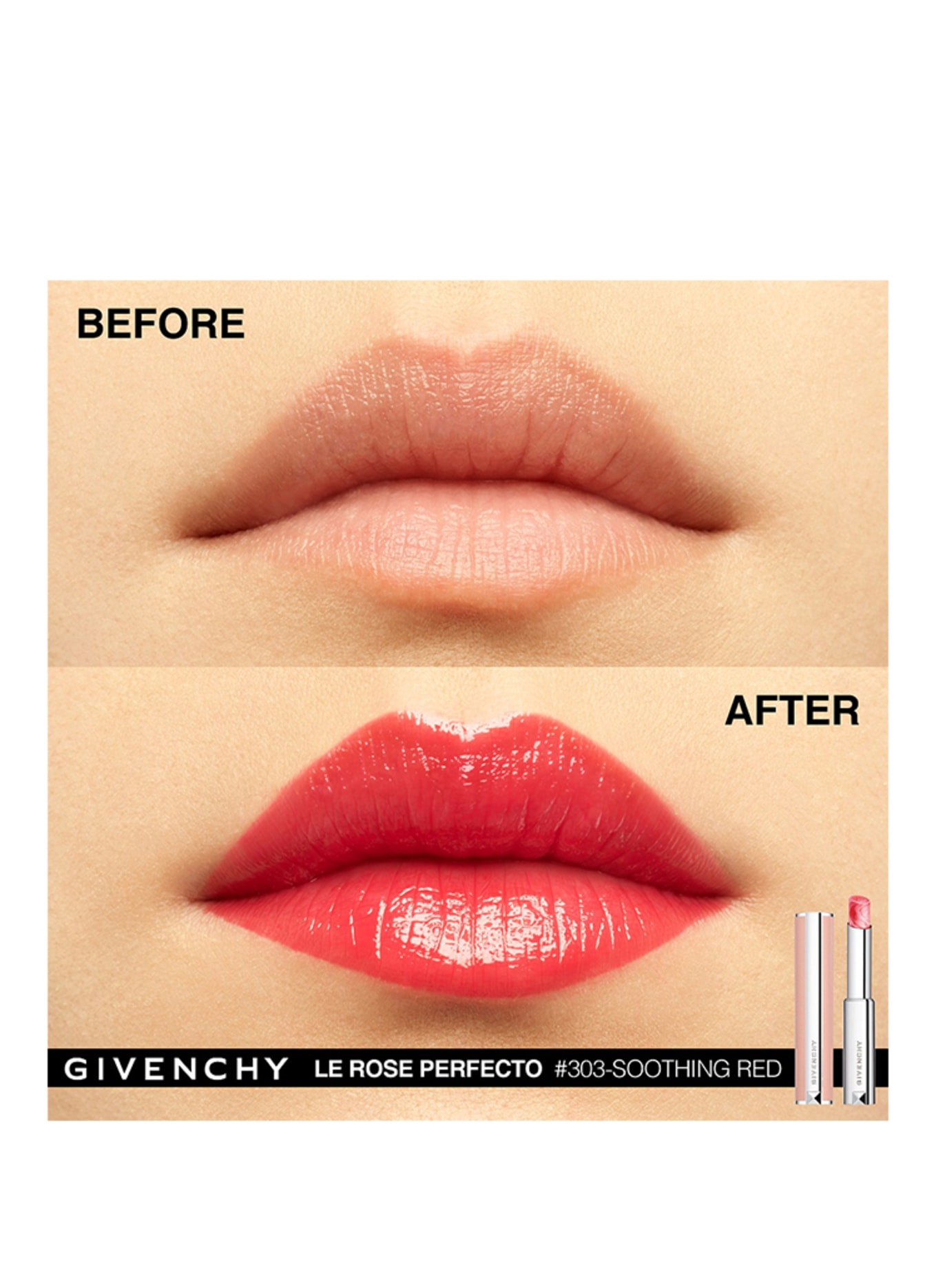 GIVENCHY ROSE PERFECTO: N303 SOOTHING RED