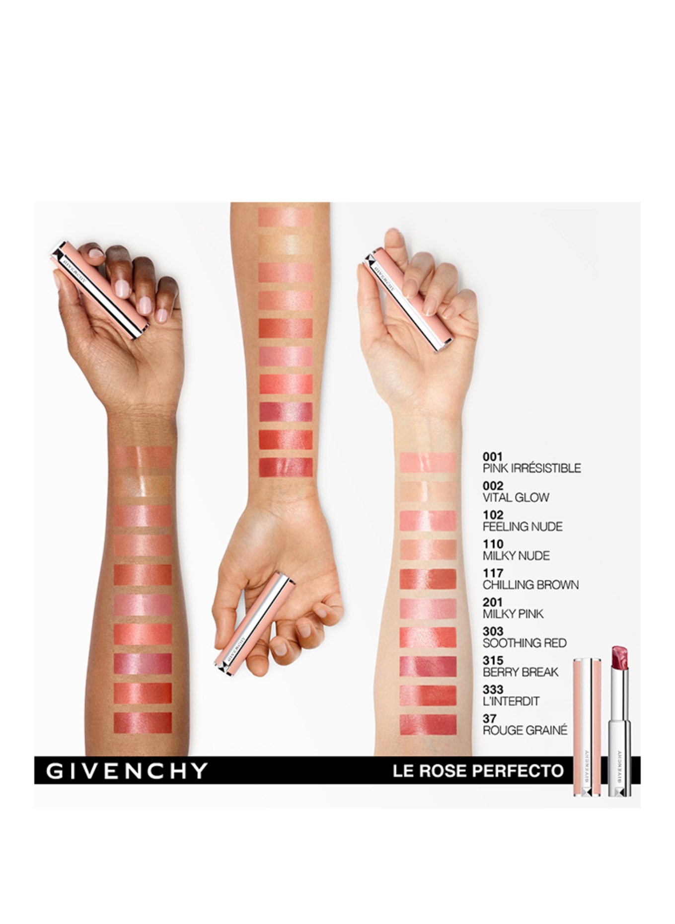 GIVENCHY ROSE PERFECTO: N303 SOOTHING RED