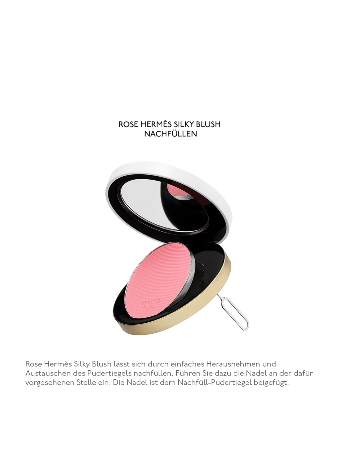 HERMÈS HERMÈS ROSE: 28 ROSE PLUME