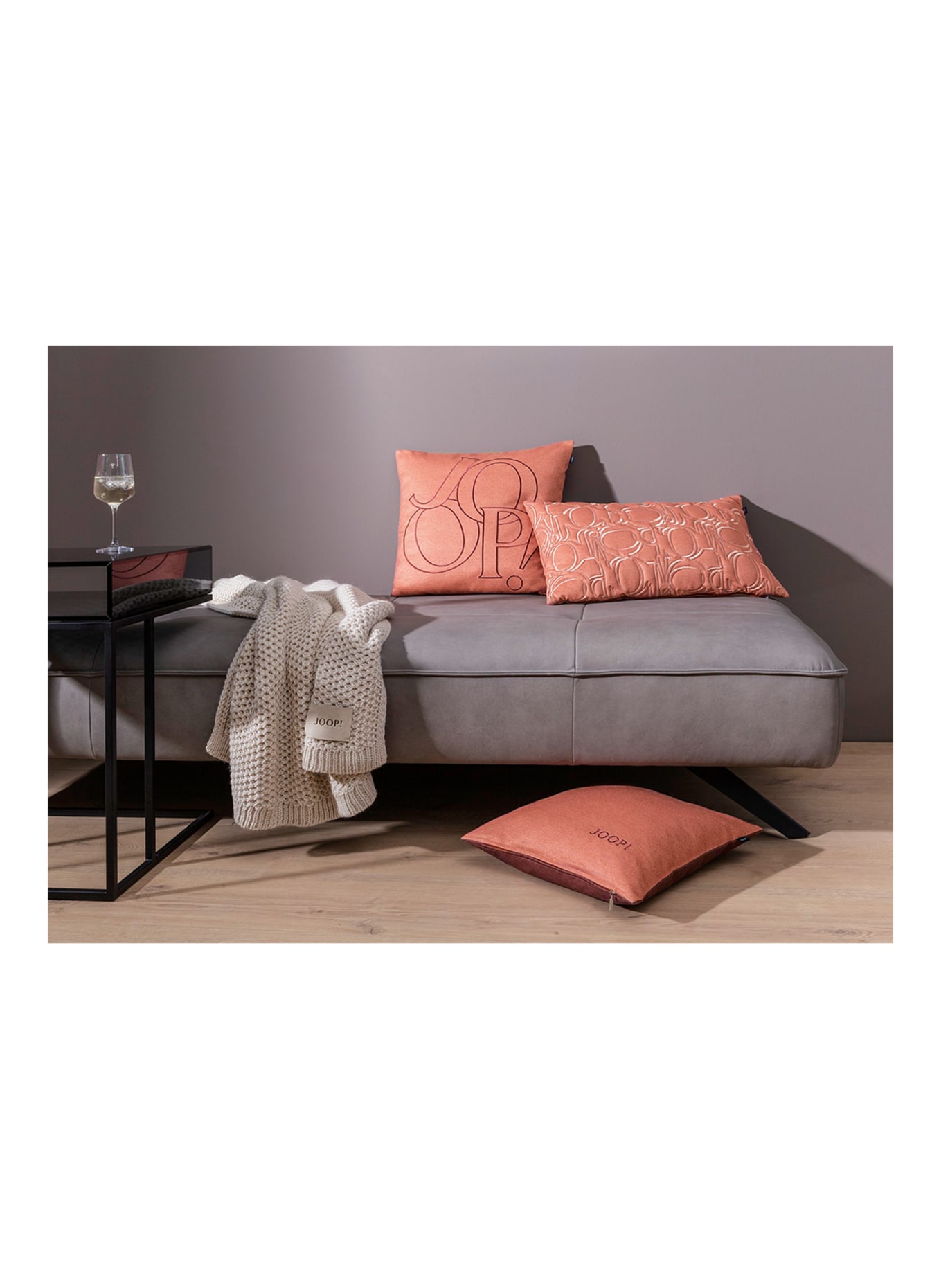 JOOP! Decorative cushion cover J!STATEMENT, Color: SALMON (Image 5)