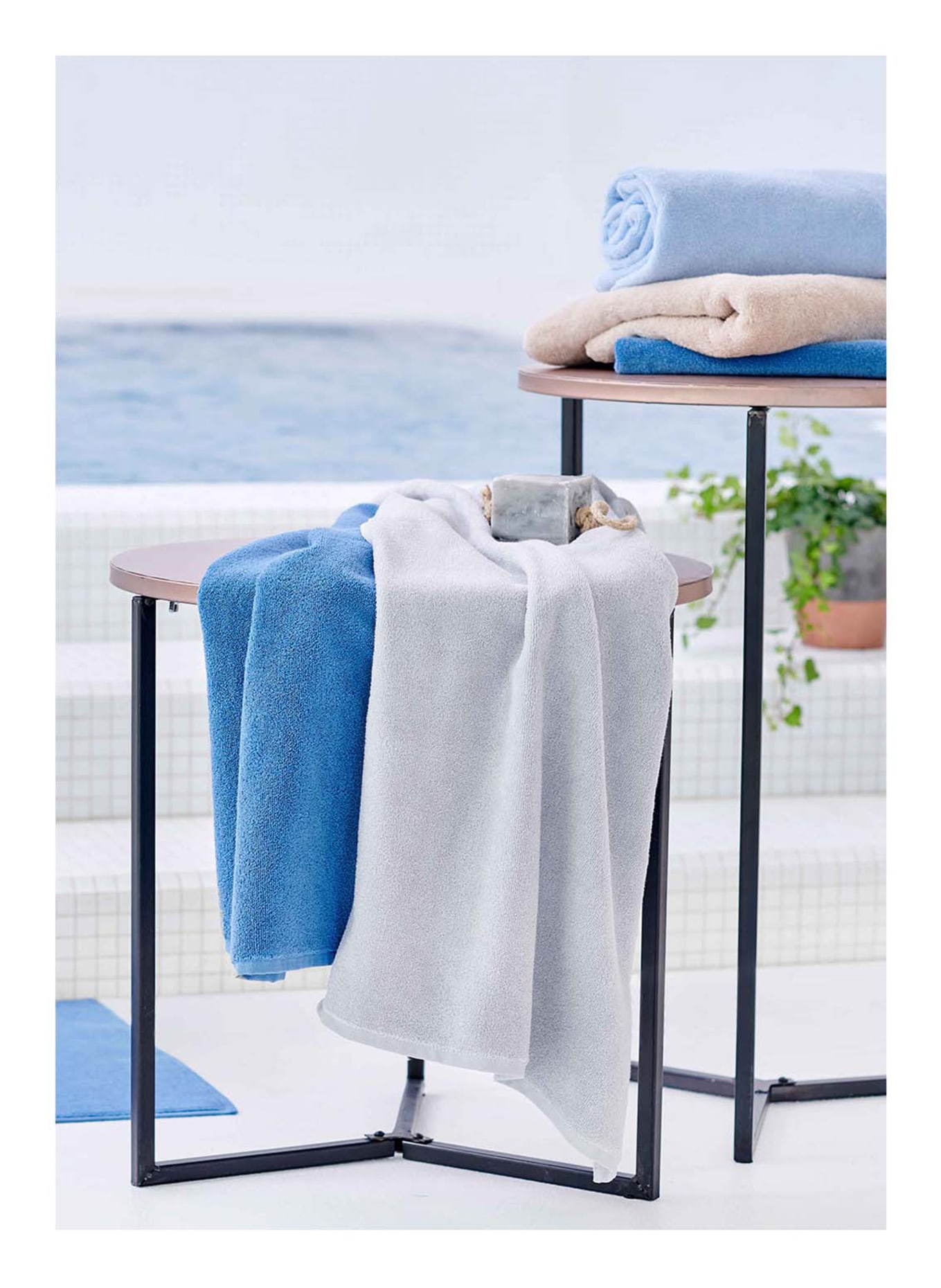 Christian Fischbacher Duschtuch PRESTIGE: SILBER