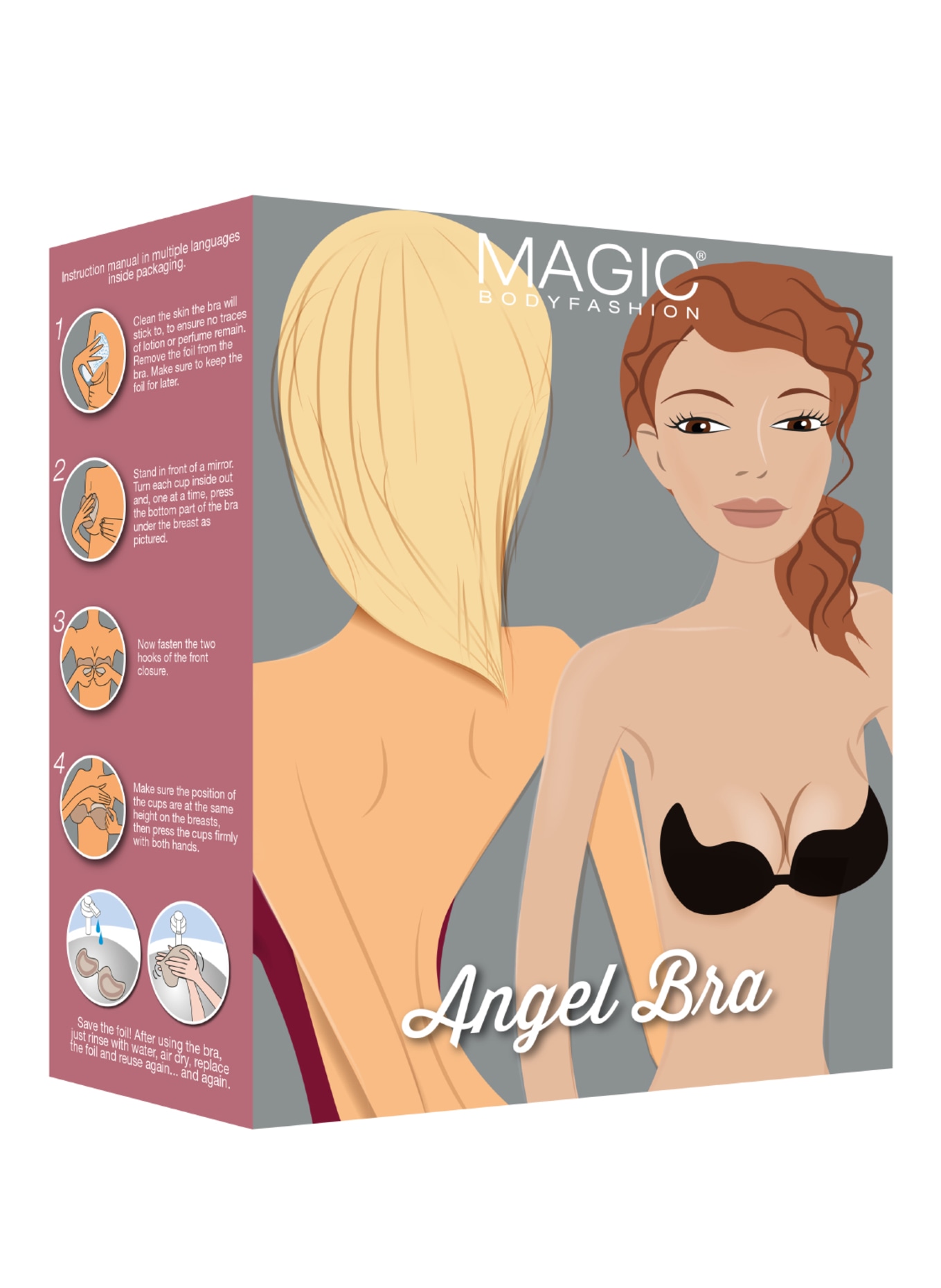 MAGIC Bodyfashion Biustonosz bez pleców ANGEL BRA, Kolor: CIELISTY (Obrazek 4)