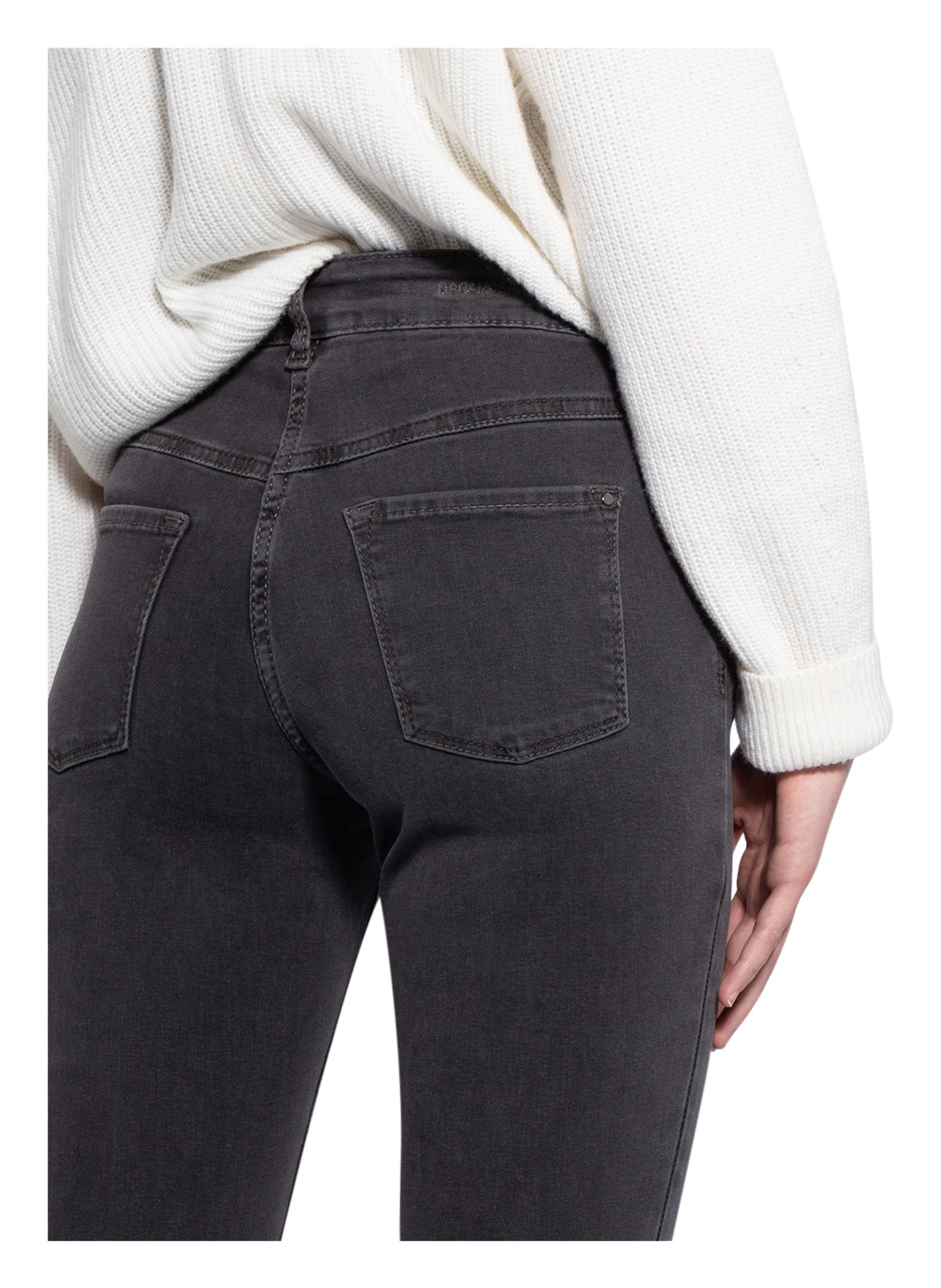 MAC Jeansy skinny DREAM: D975 dark grey used wash
