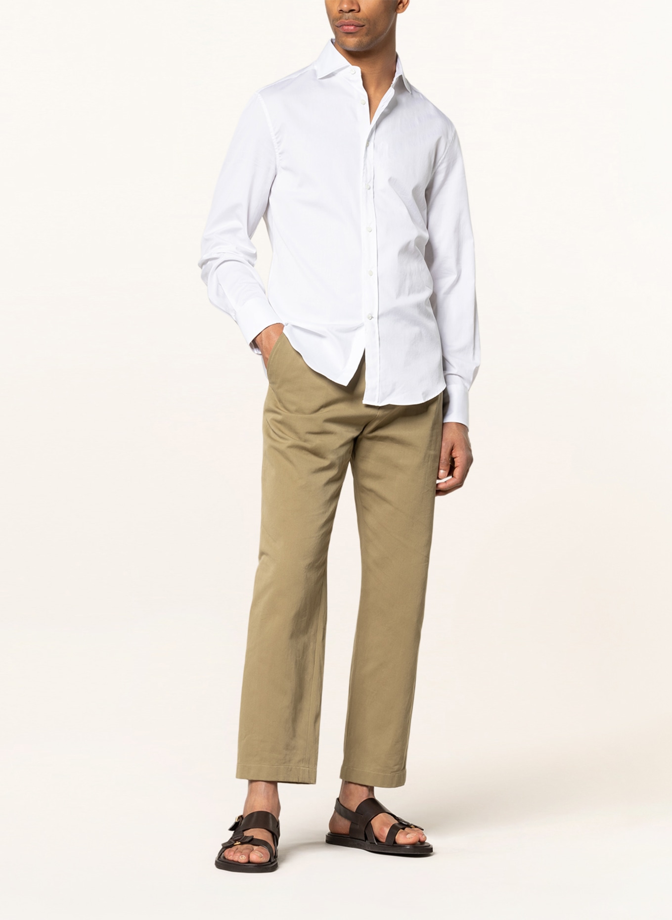BRUNELLO CUCINELLI Shirt slim fit , Color: WHITE (Image 2)