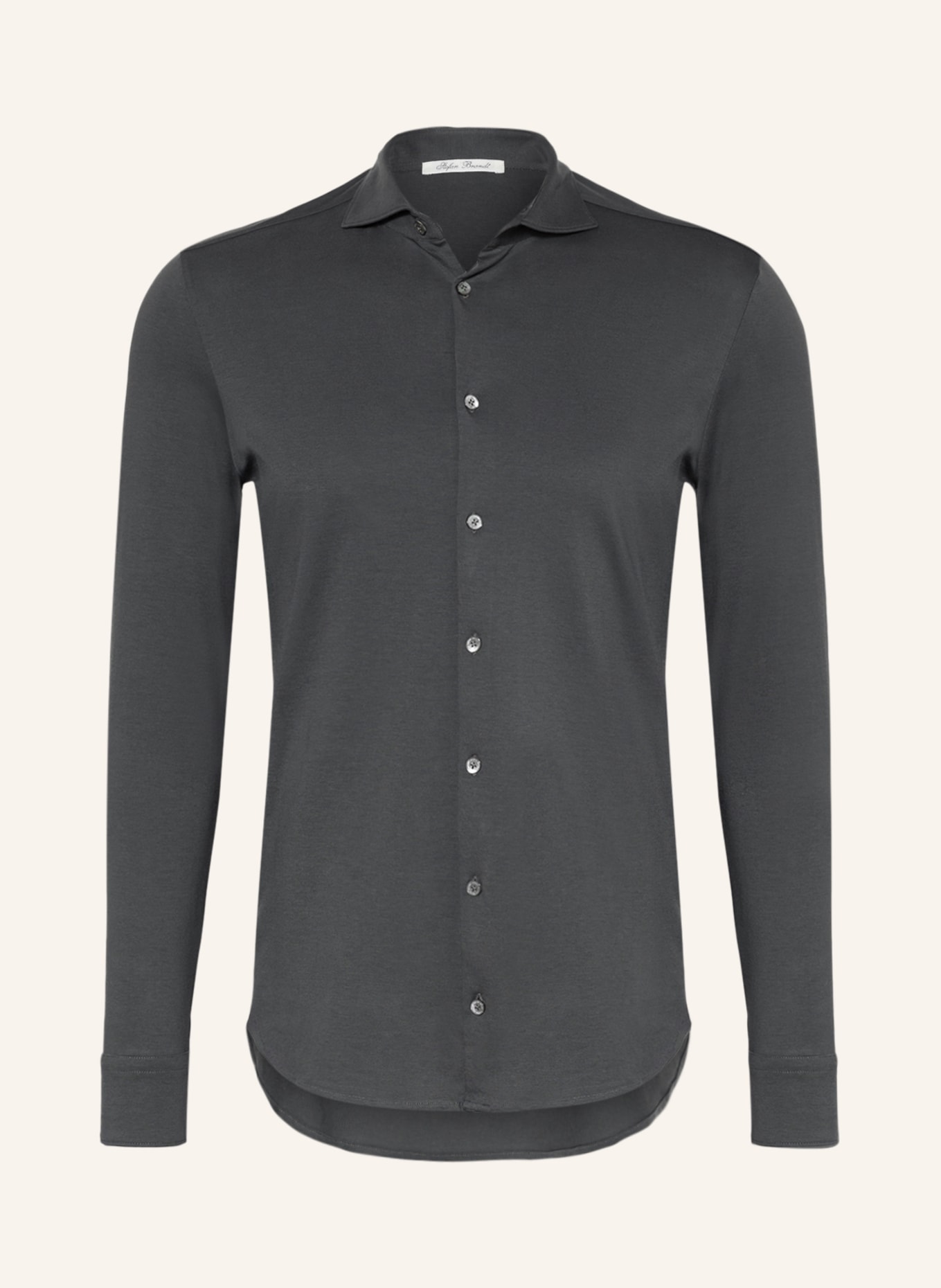 Stefan Brandt Jerseyhemd OTIS Slim Fit, Farbe: GRAU (Bild 1)