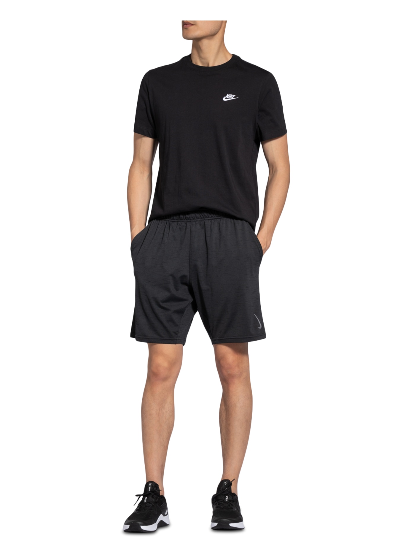 Nike Tréninkové šortky YOGA DRI-FIT, Barva: TMAVĚ ŠEDÁ/ ČERNÁ (Obrázek 2)