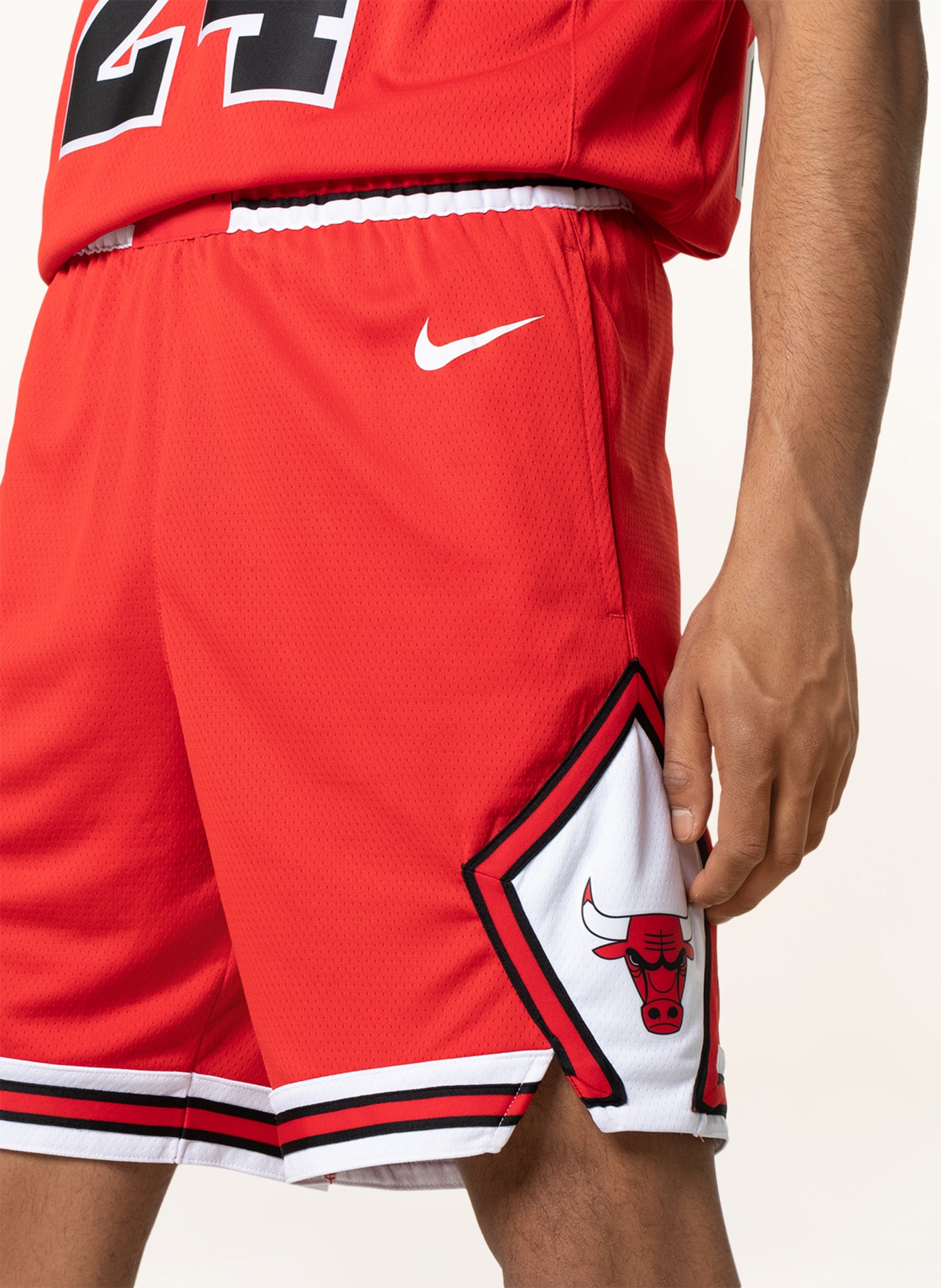 Nike Basketballshorts COURTSIDE HERITAGE, Farbe: ROT/ WEISS/ SCHWARZ (Bild 5)