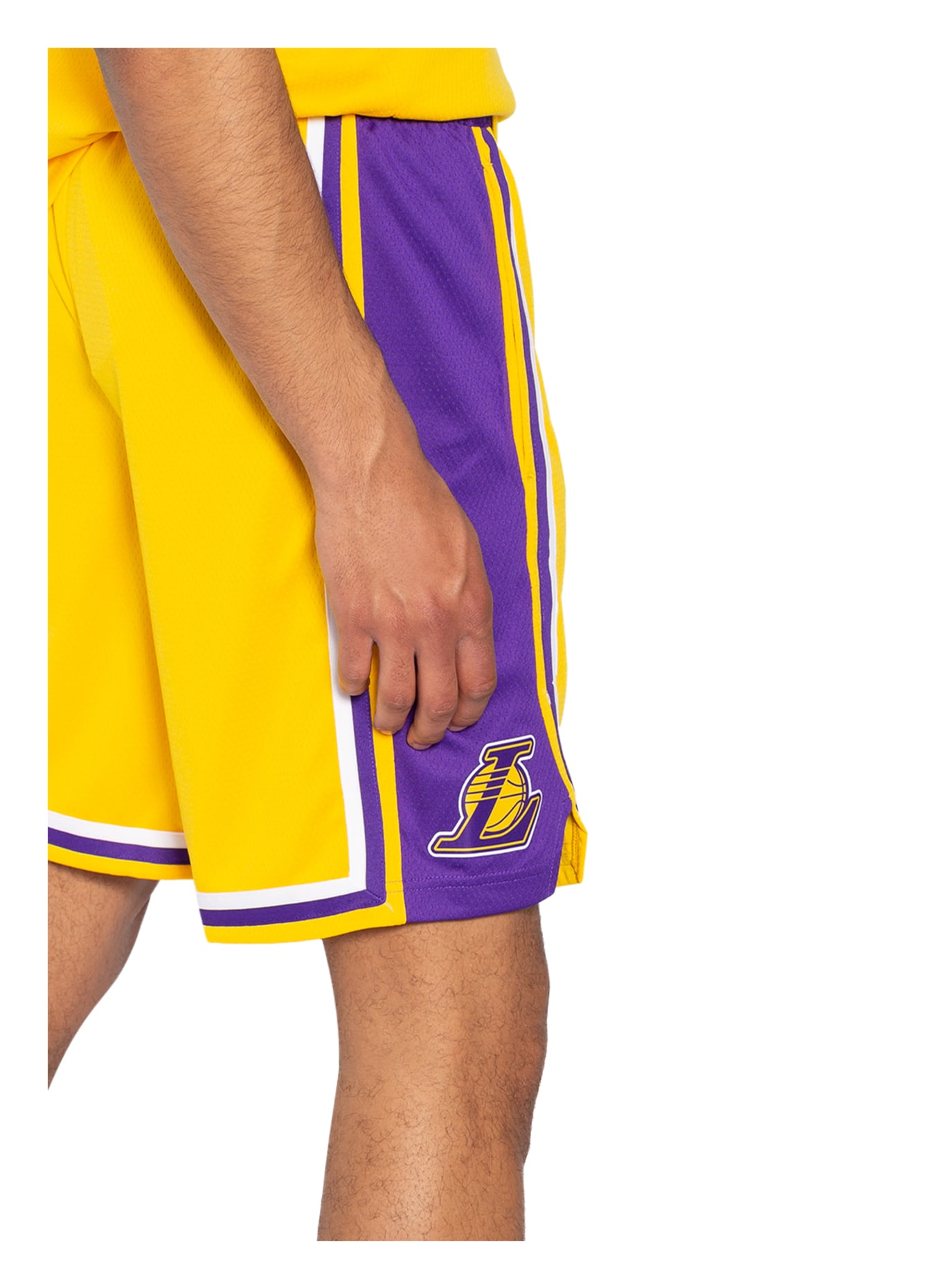Nike Los Angeles Lakers Icon Edition Swingman NBA Shorts - Yellow
