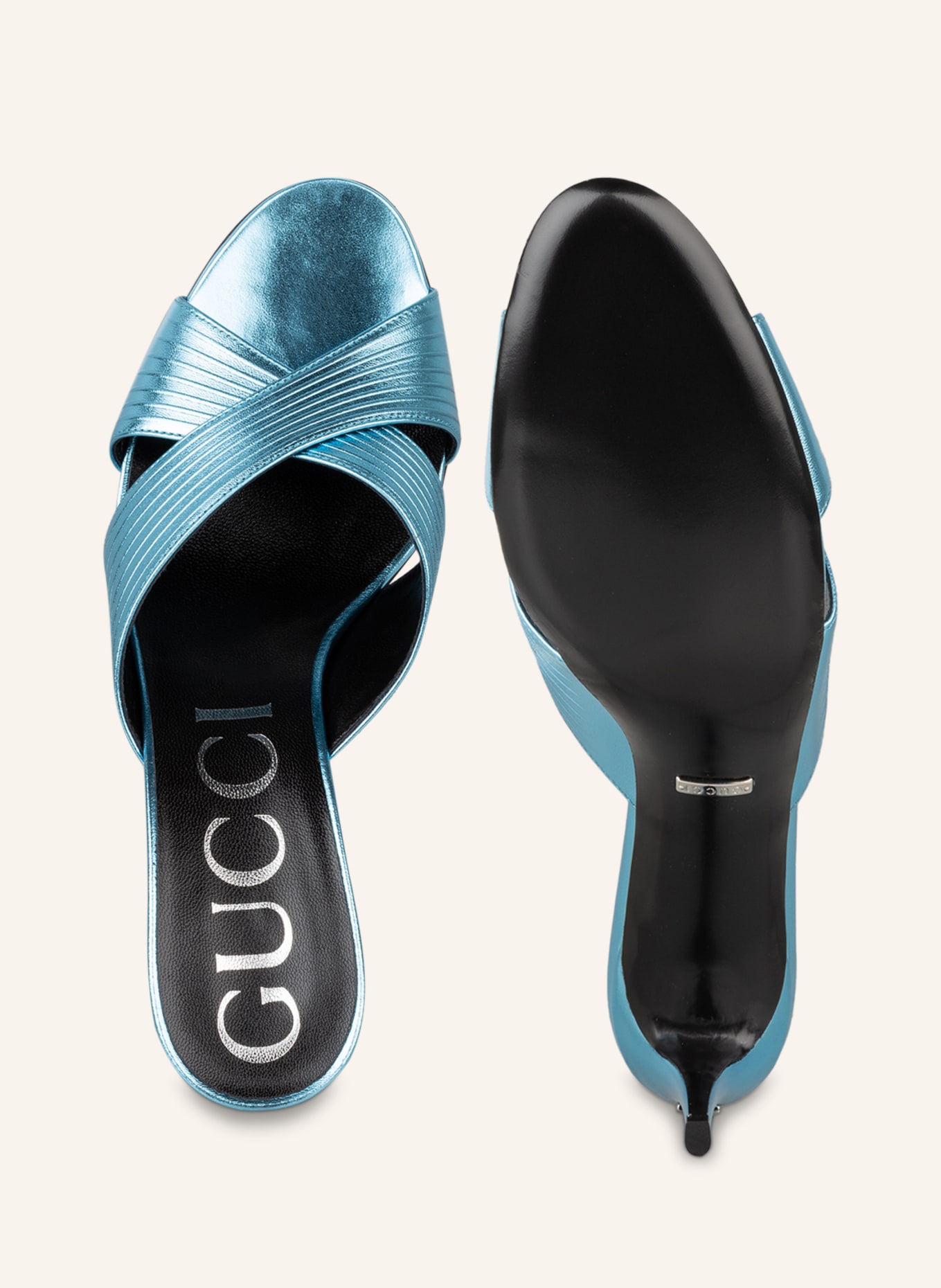 GUCCI Mules BETSY in light blue
