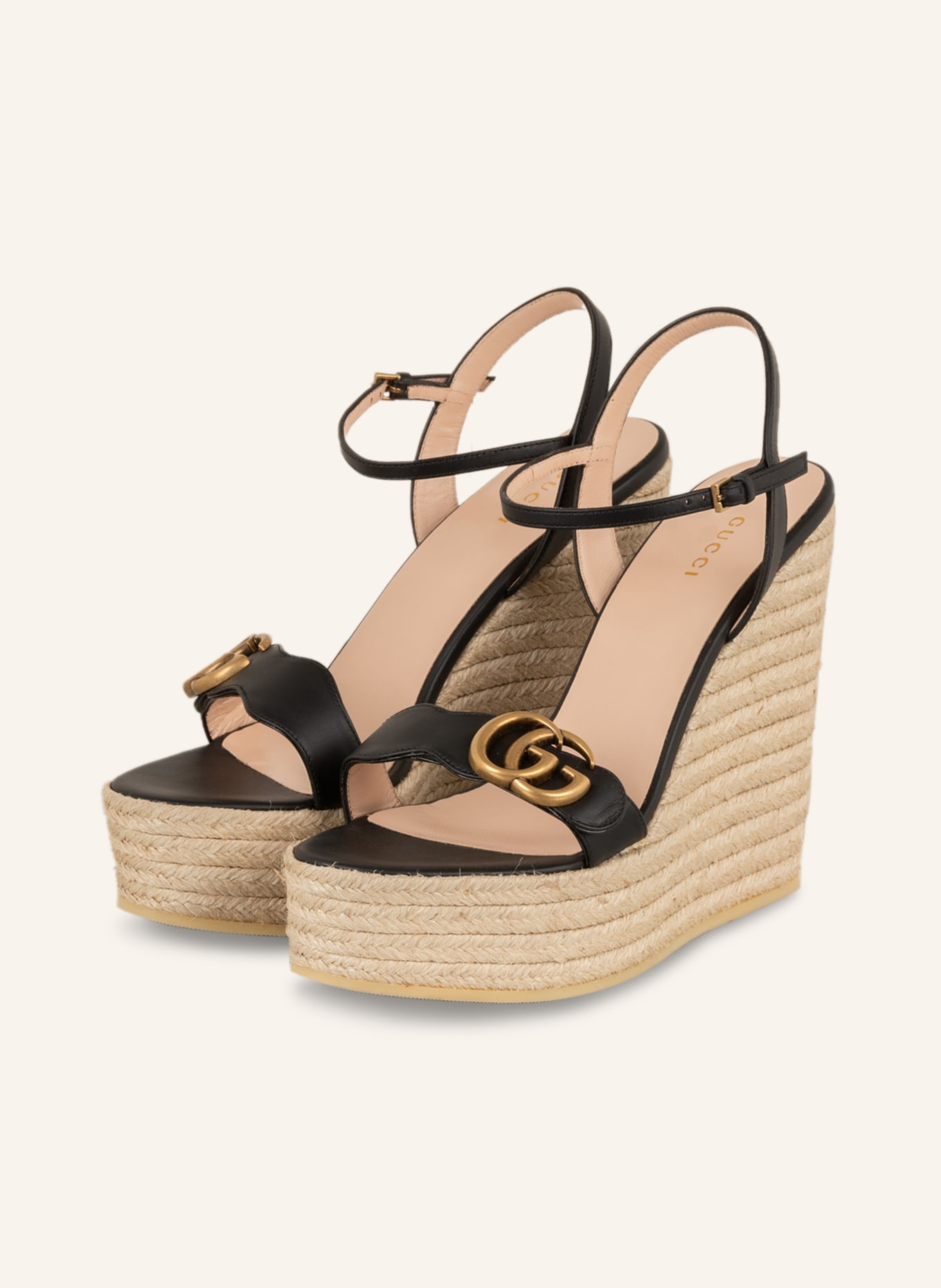 GUCCI Wedges, Color: 1000 NERO (Image 1)