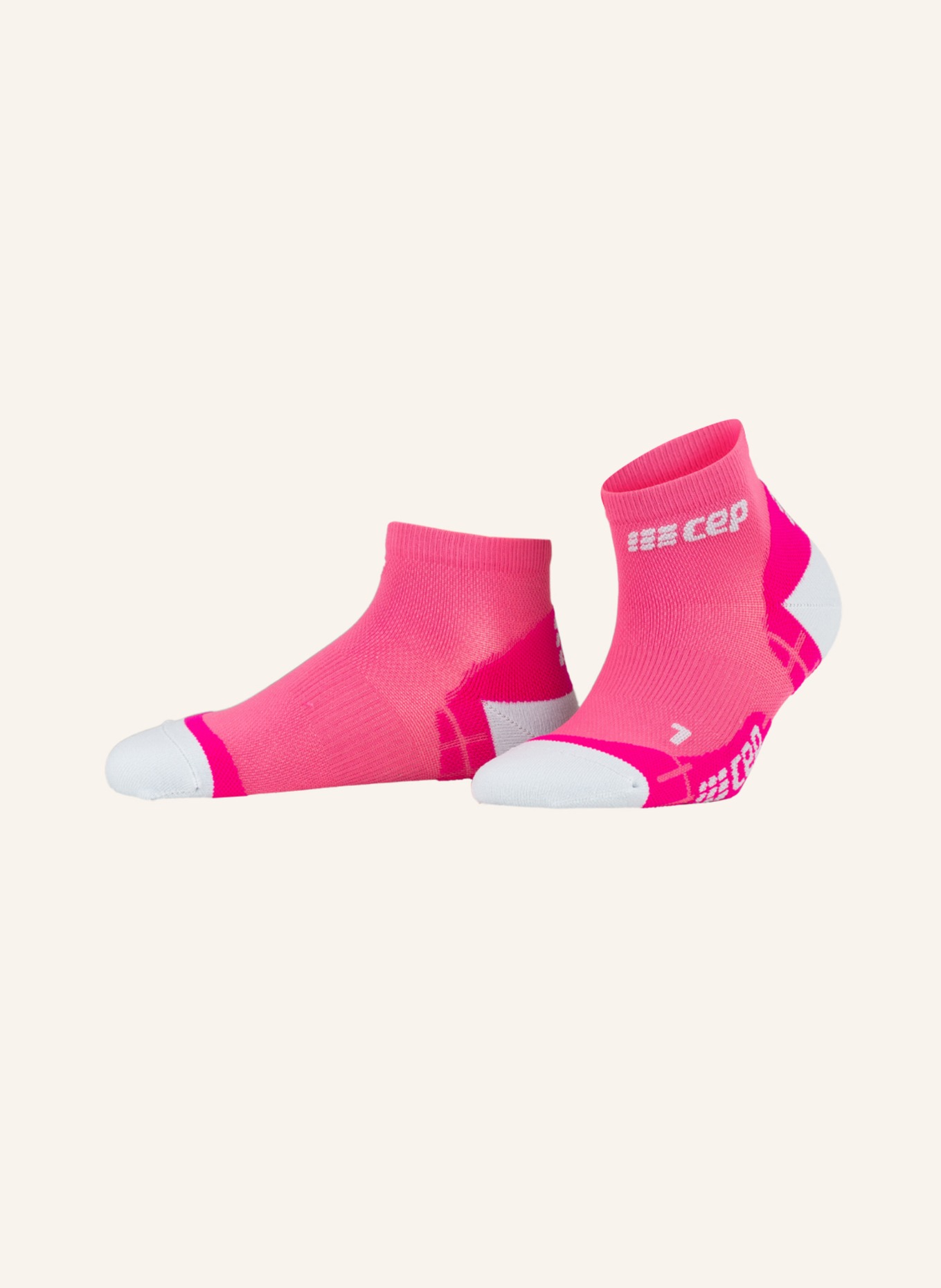 cep Trekking-Socken COMPRESSION LIGHT , Farbe: HELLGRAU/ PINK (Bild 1)