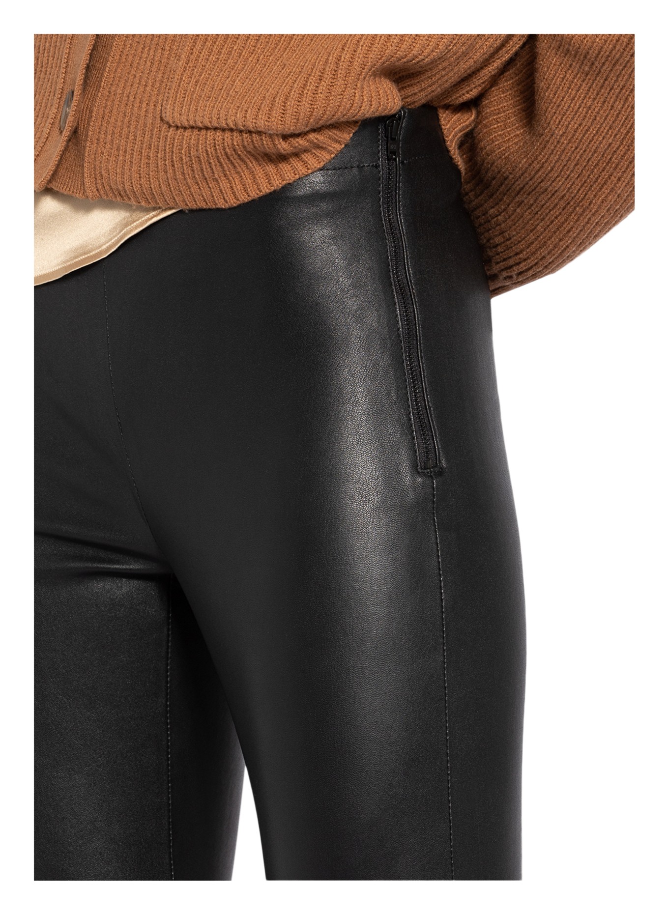 Topshop, Pants & Jumpsuits, Topshop Piper Black Faux Leather Leggings  Pants Trousers Size 4