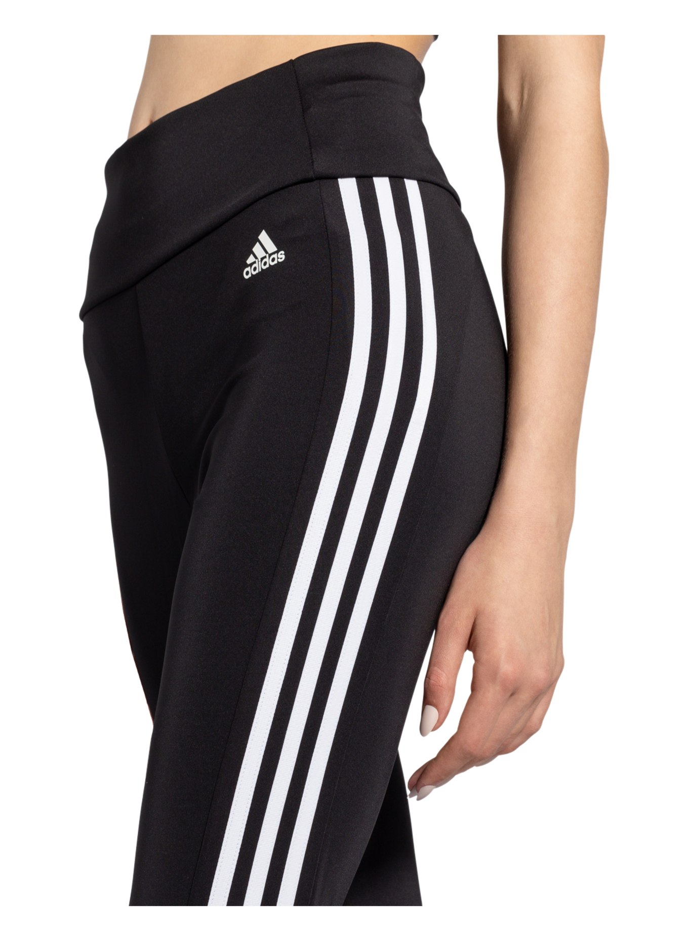 adidas - Designed To Move High-Rise 3-Stripes 3/4 Sport Tights Women black