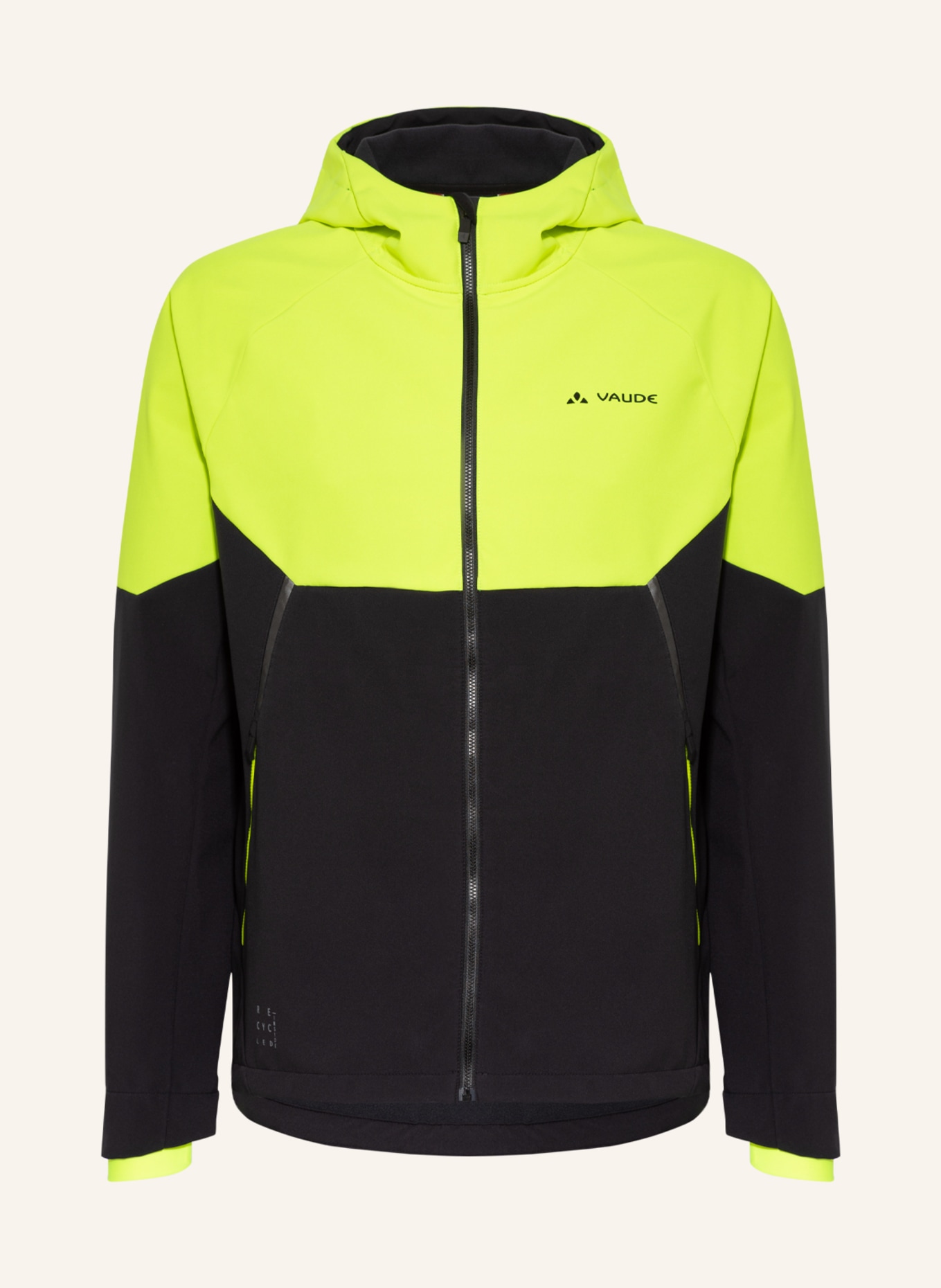 VAUDE Cycling jacket QIMSA, Color: NEON YELLOW/ BLACK (Image 1)