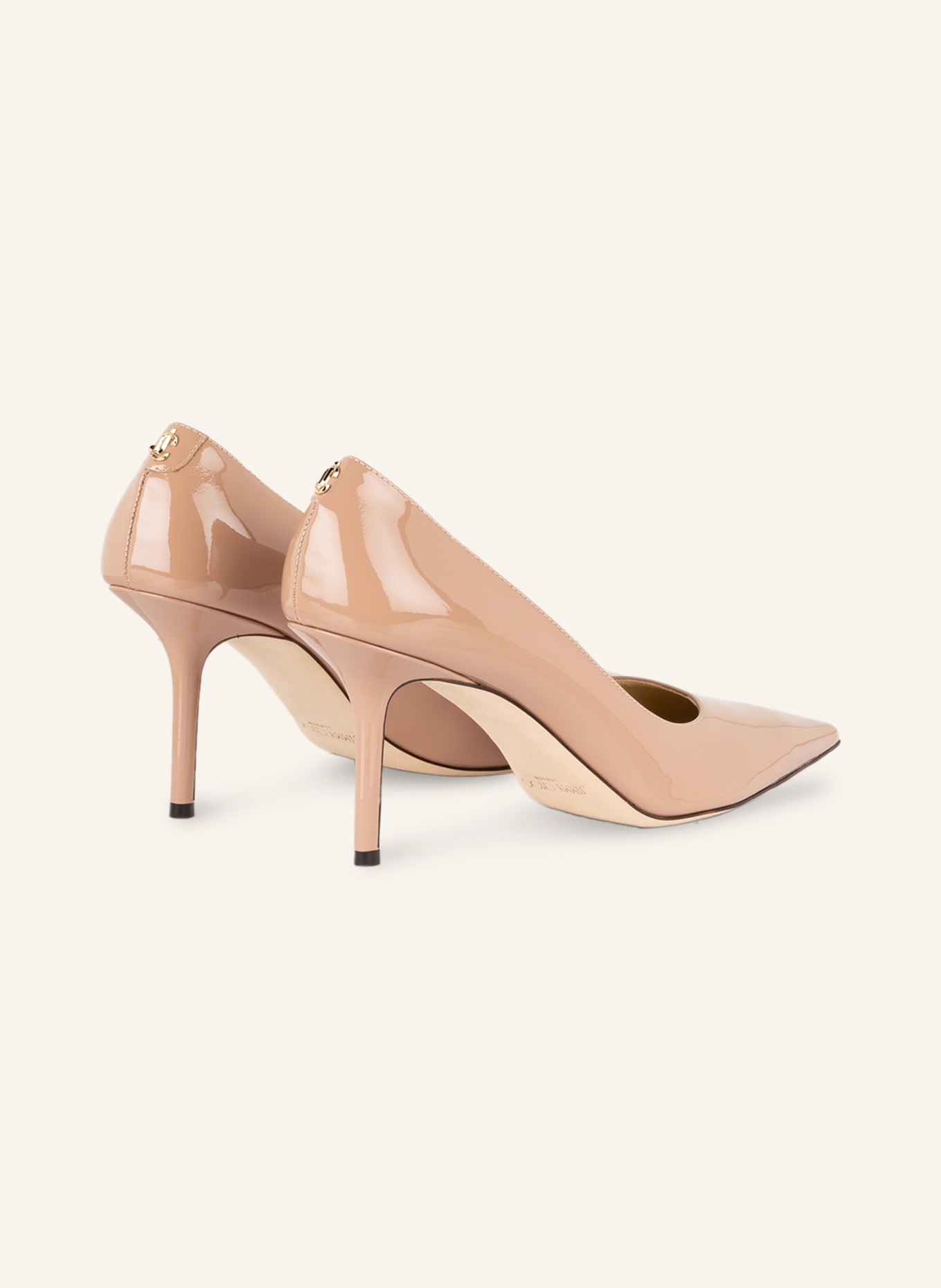 JIMMY CHOO Patent pumps LOVE 85, Color: NUDE (Image 2)