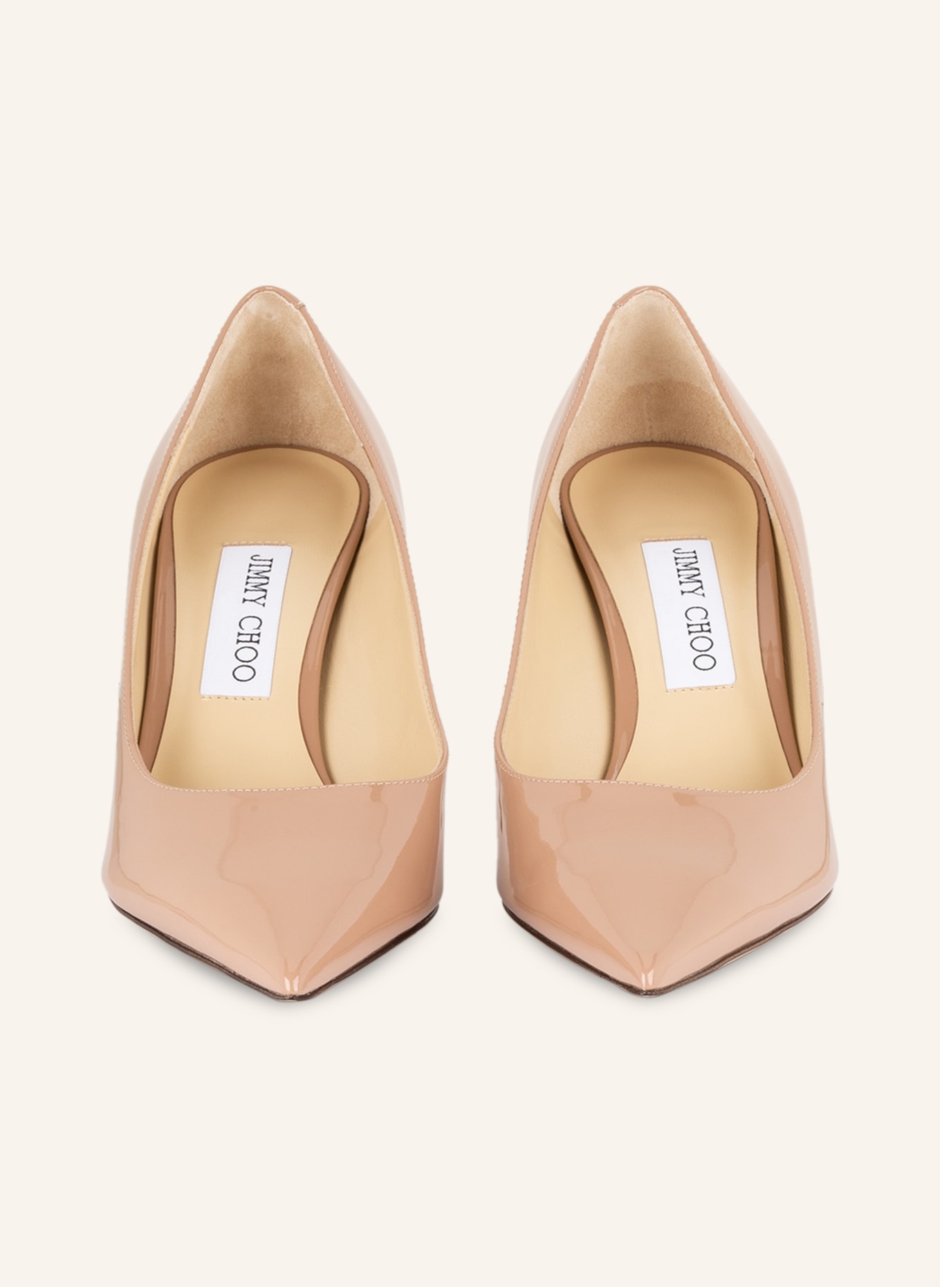 JIMMY CHOO Patent pumps LOVE 85, Color: NUDE (Image 3)