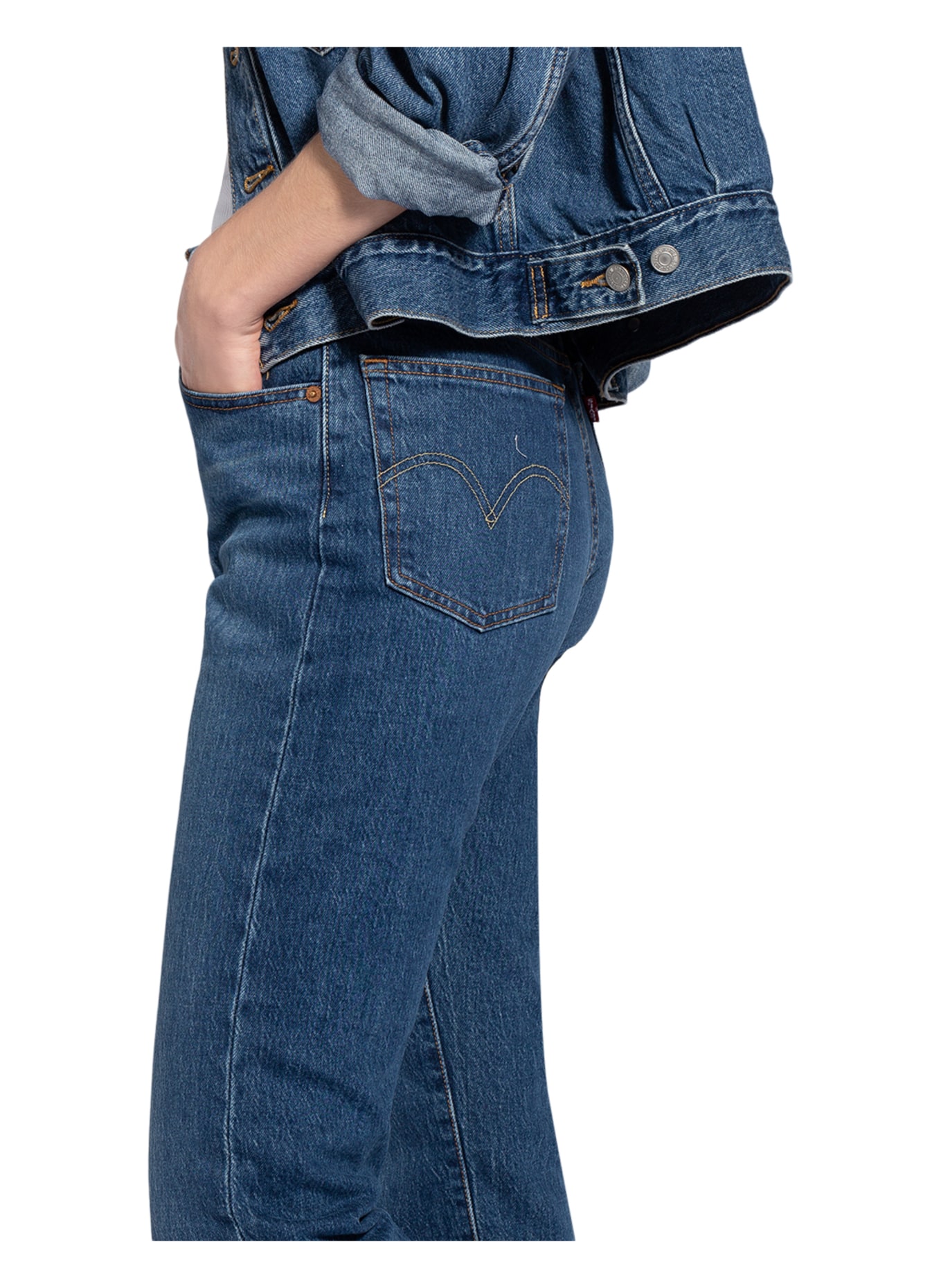 Levi's® Straight Jeans 501 ORIGINAL , Farbe: 57 Dark Indigo - Worn In (Bild 5)