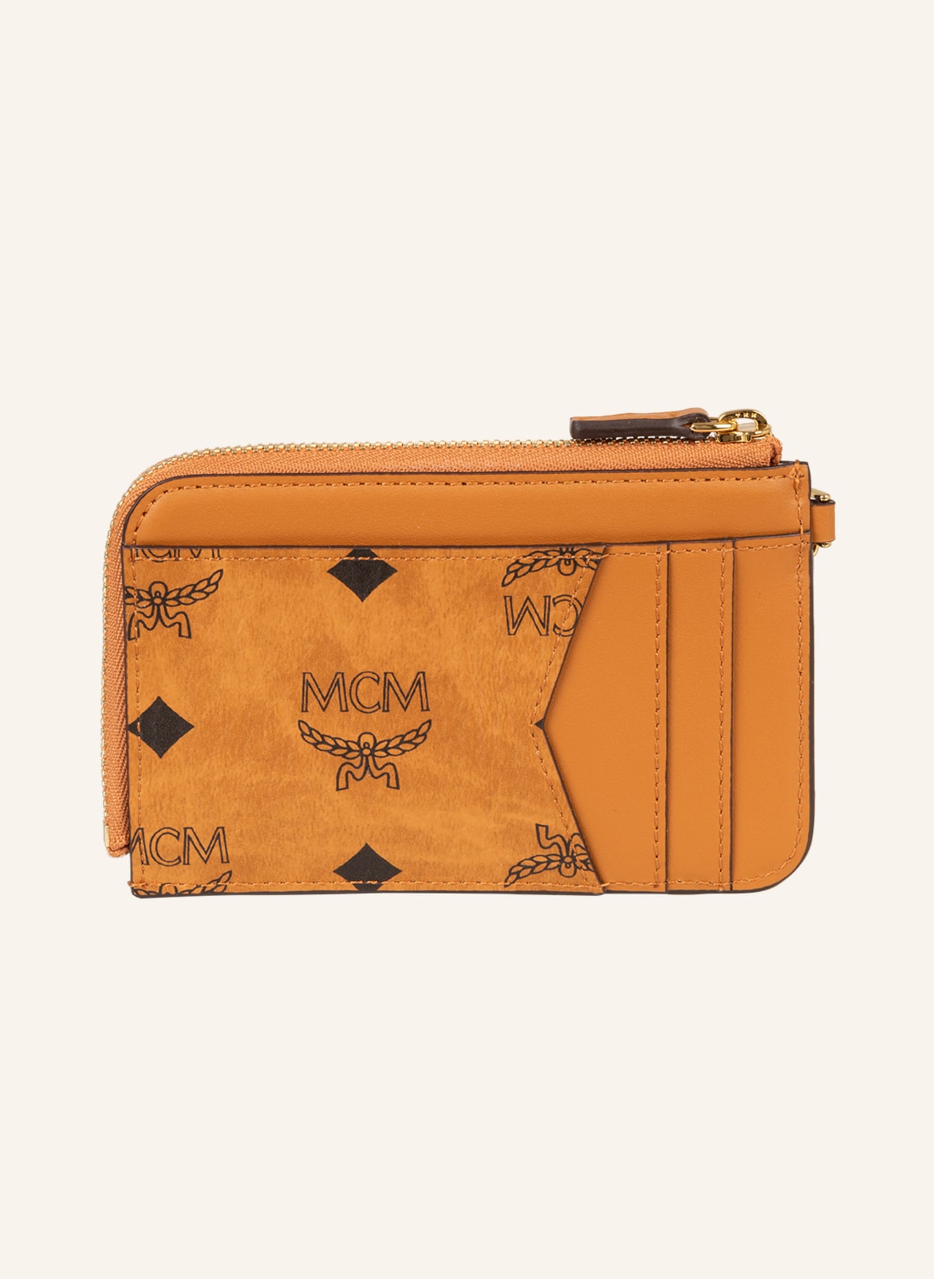 MCM Card case TRACY with coin compartment, Color: COGNAC (Image 2)