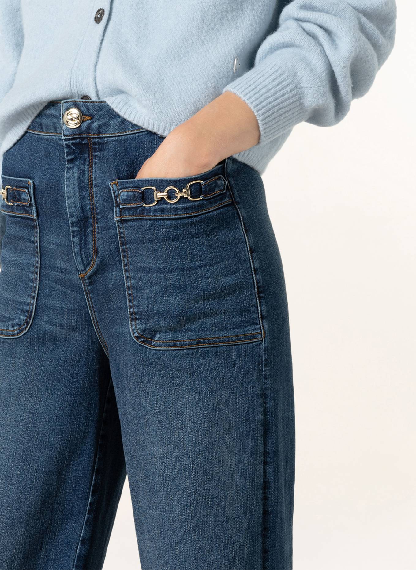 MOS MOSH Flared Jeans COLETTE JANE: 401 BLUE