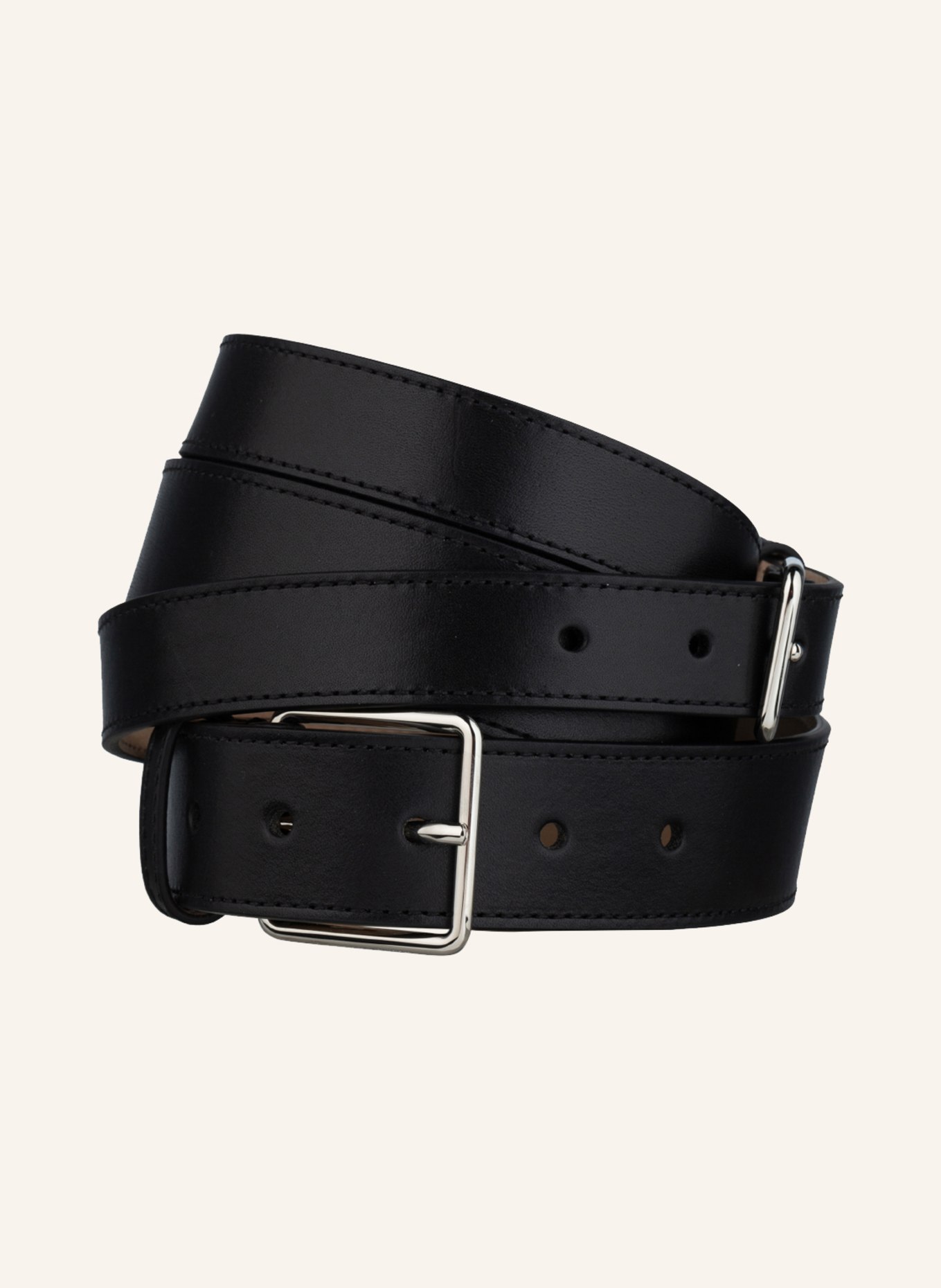 Alexander McQUEEN Leather belt, Color: BLACK (Image 1)